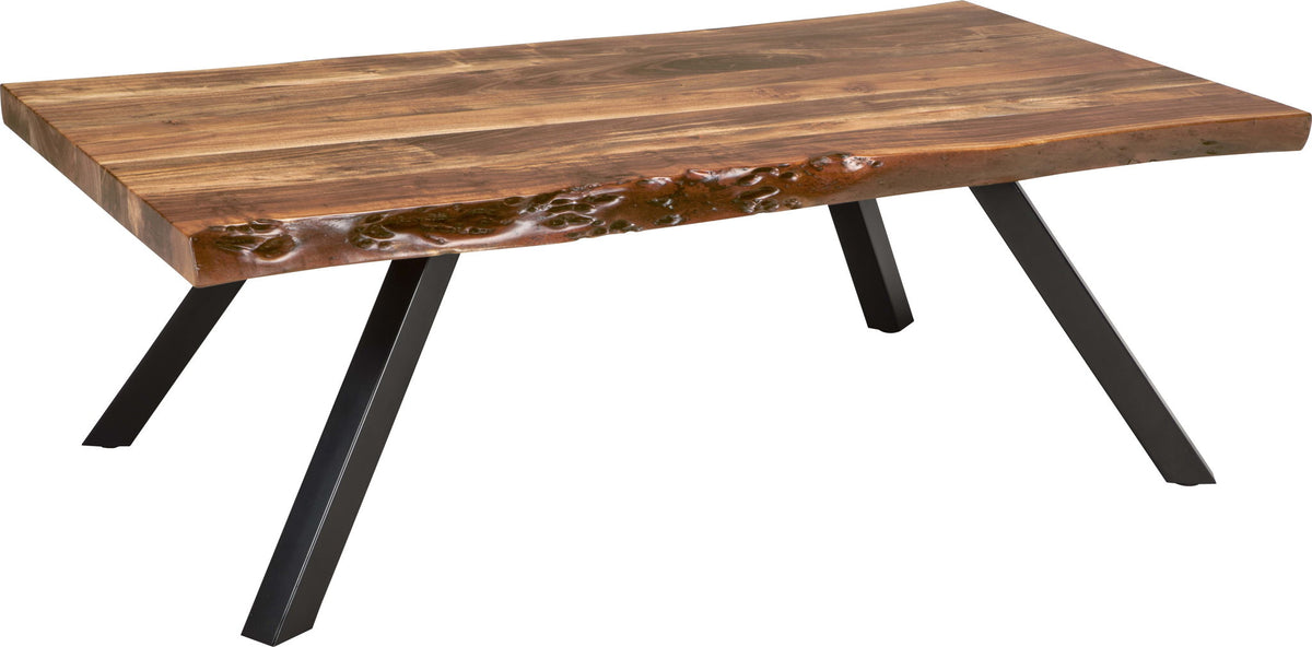 Reese - Live Edge Solid Wood Metal Leg Table