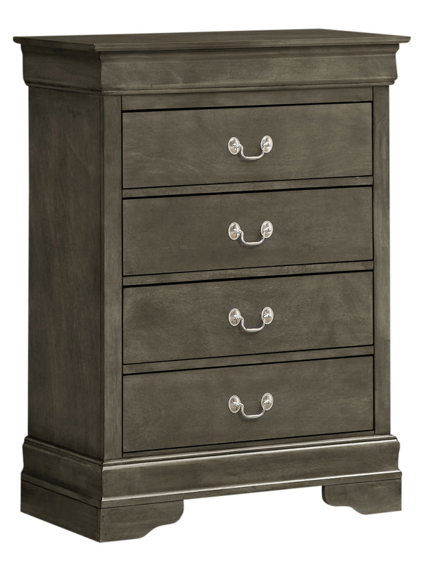 Elegant Traditional Storage Chest - Gray