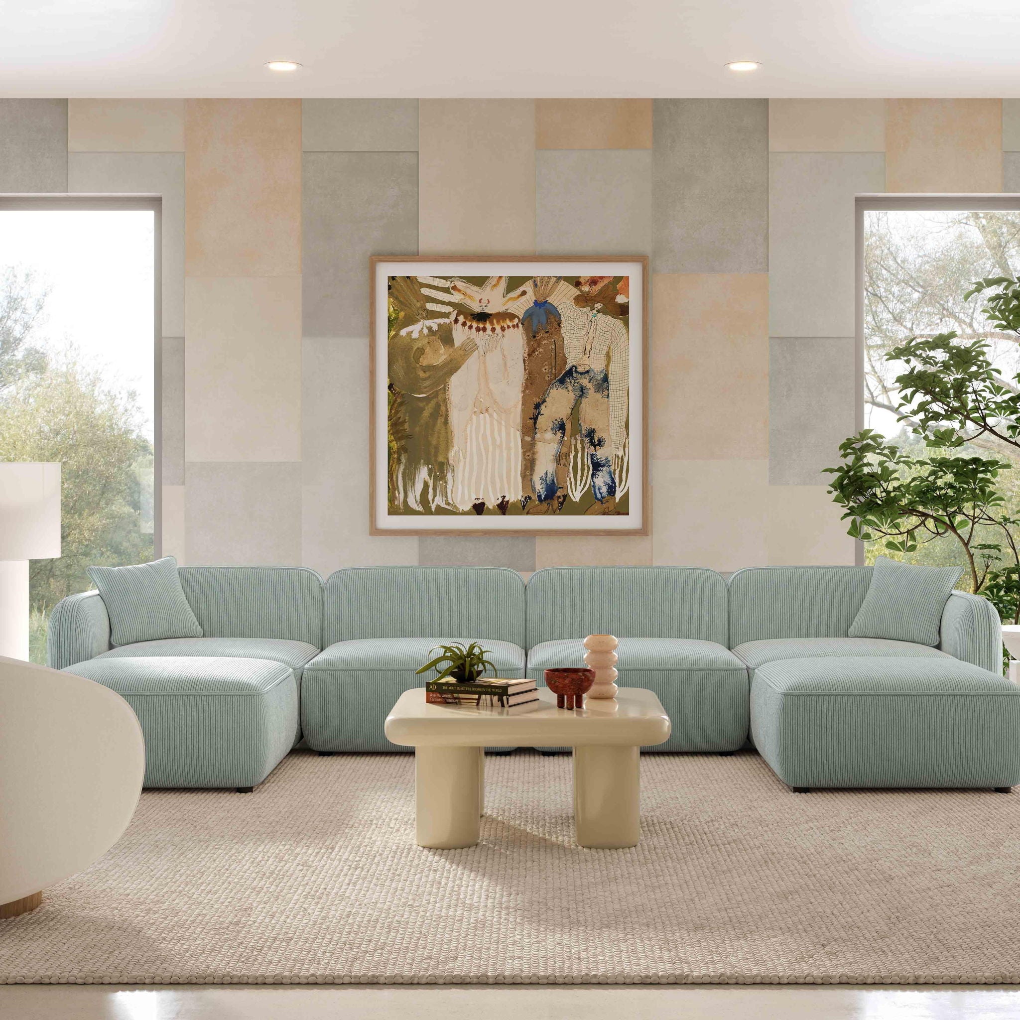 Travie - 6-Piece Modular U-Sectional - Urban Living Furniture (Los Angeles, CA)