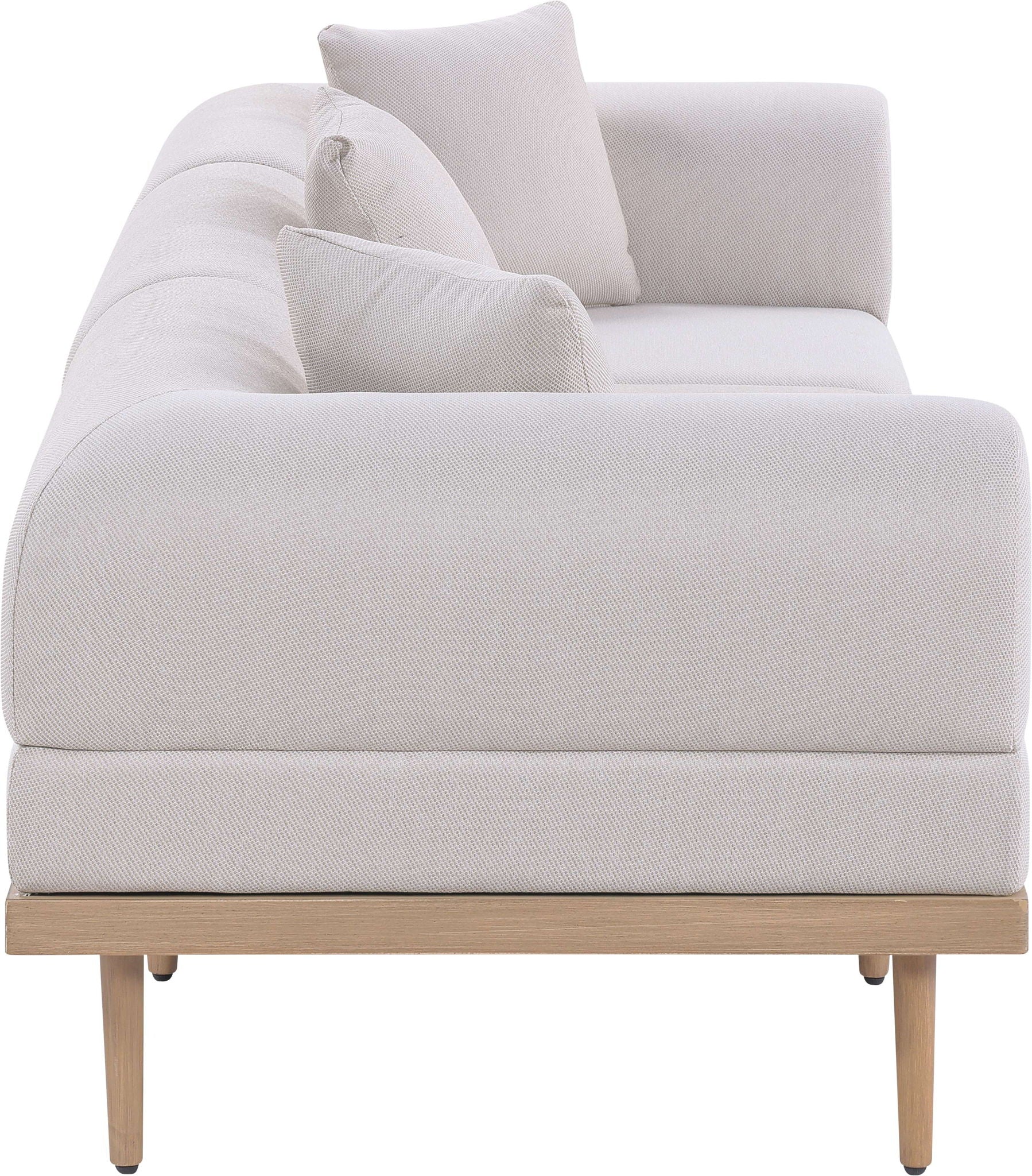 Laguna - 3 Piece Resilient Water Resistant Fabric 106.5" Upholstered Outdoor Patio Modular Sofa - Urban Living Furniture (Los Angeles, CA)