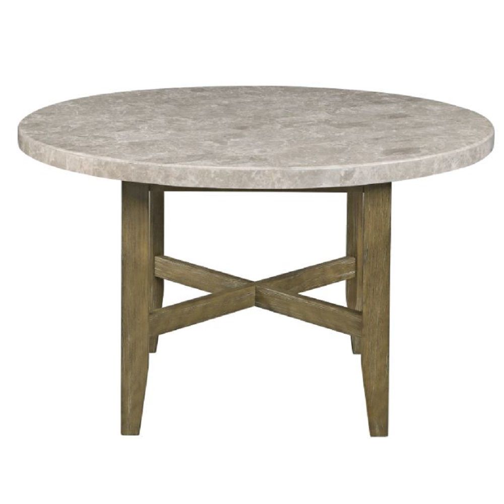 Karsen - Dining Table With Marble Top - Natural Marble Top & Rustic Oak - Urban Living Furniture (Los Angeles, CA)
