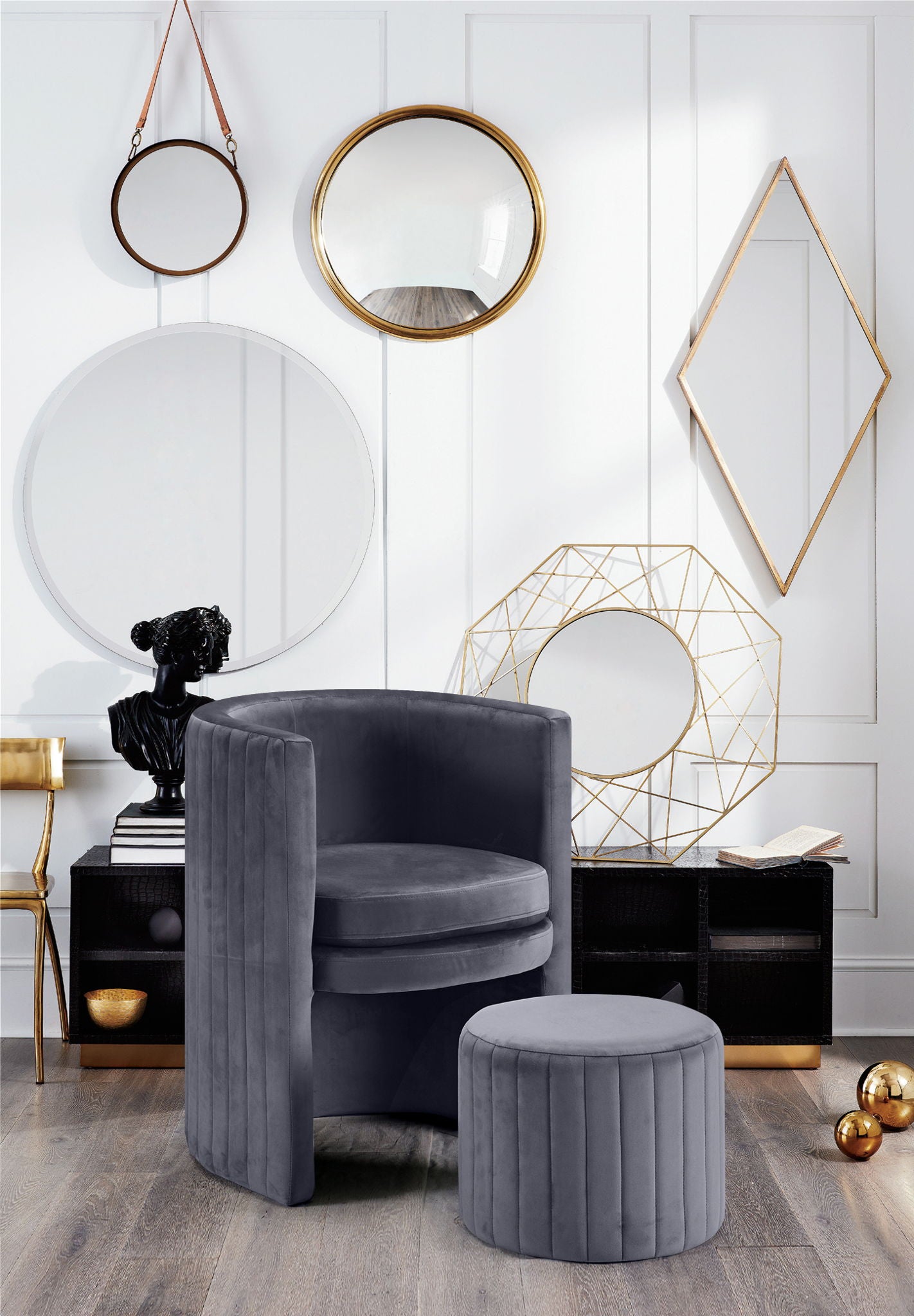 Selena - Accent Chair and Ottoman Set - Urban Living Furniture (Los Angeles, CA)