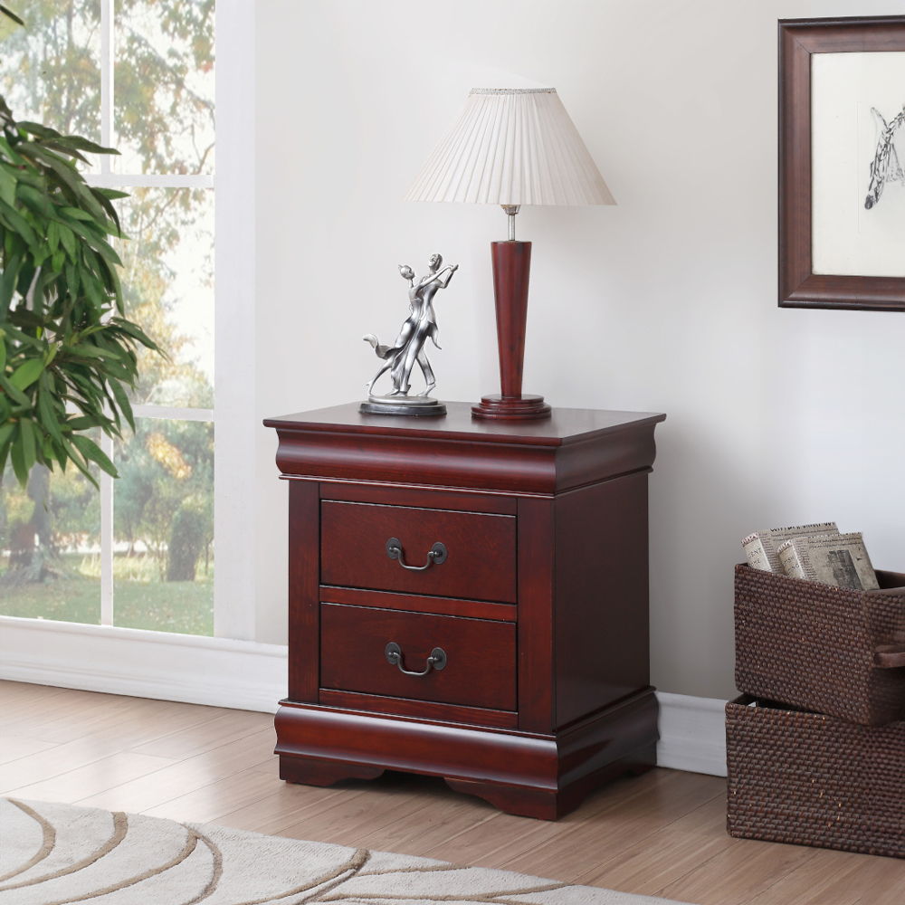 Louis Philippe - Nightstand - Cherry - Urban Living Furniture (Los Angeles, CA)