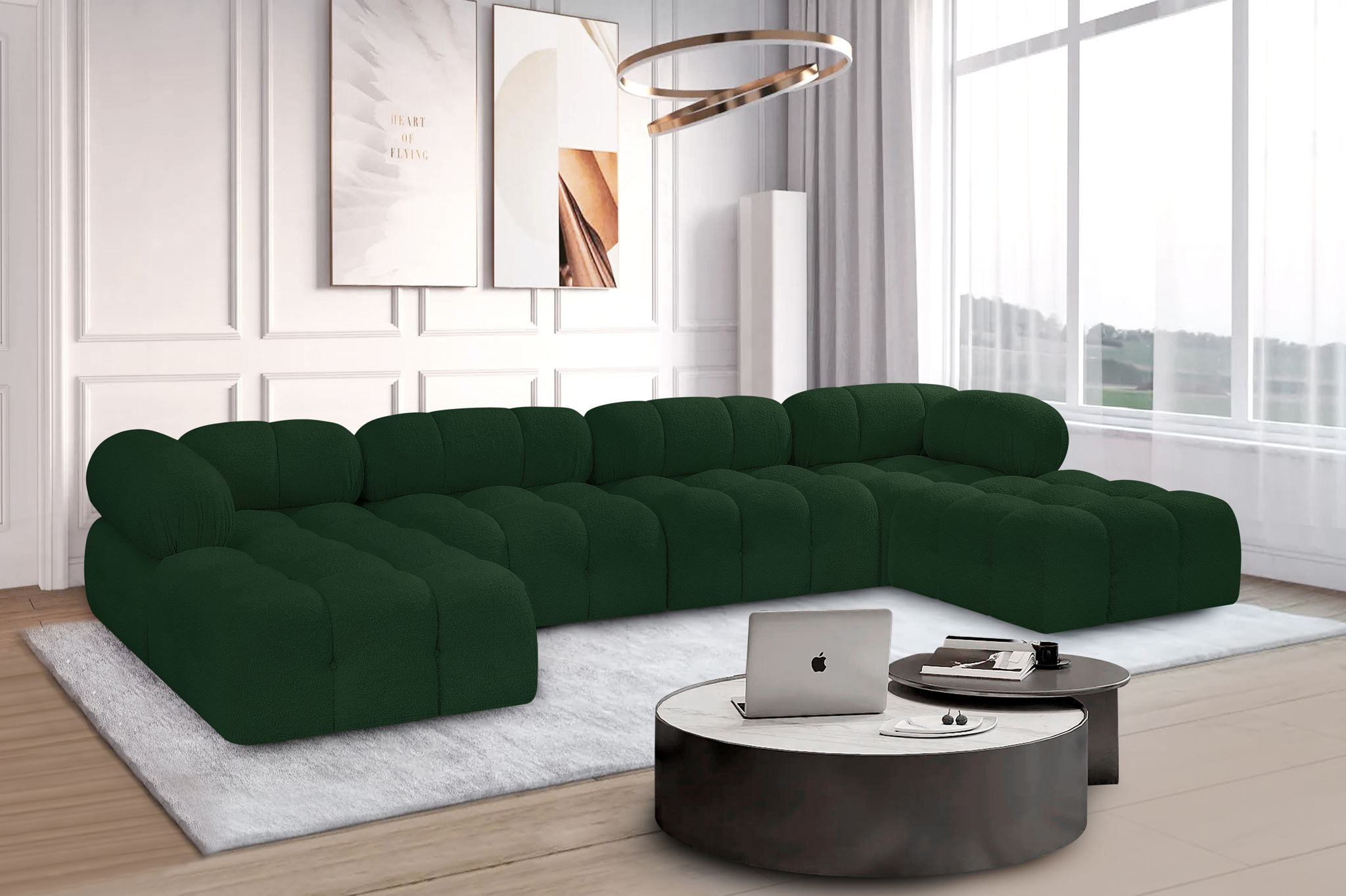 Ames - 6 Piece Fabric Modular U-Shaped Sectional - Urban Living Furniture (Los Angeles, CA)