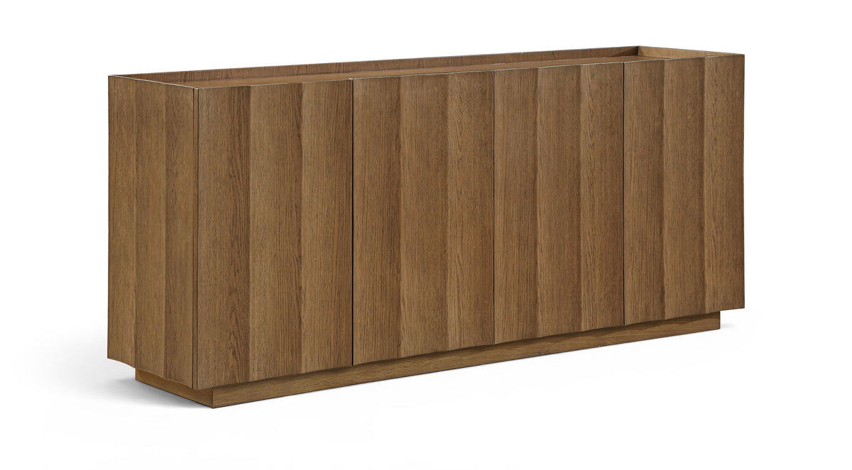 Swoon - Oak Veneer And Solid Wood Sideboard / Buffet - Brown