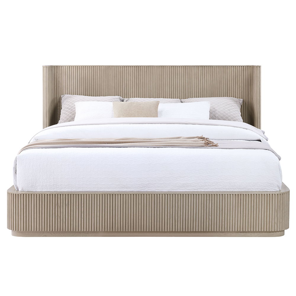 Leanna - Eastern King Bed - Light Oak - Urban Living Furniture (Los Angeles, CA)
