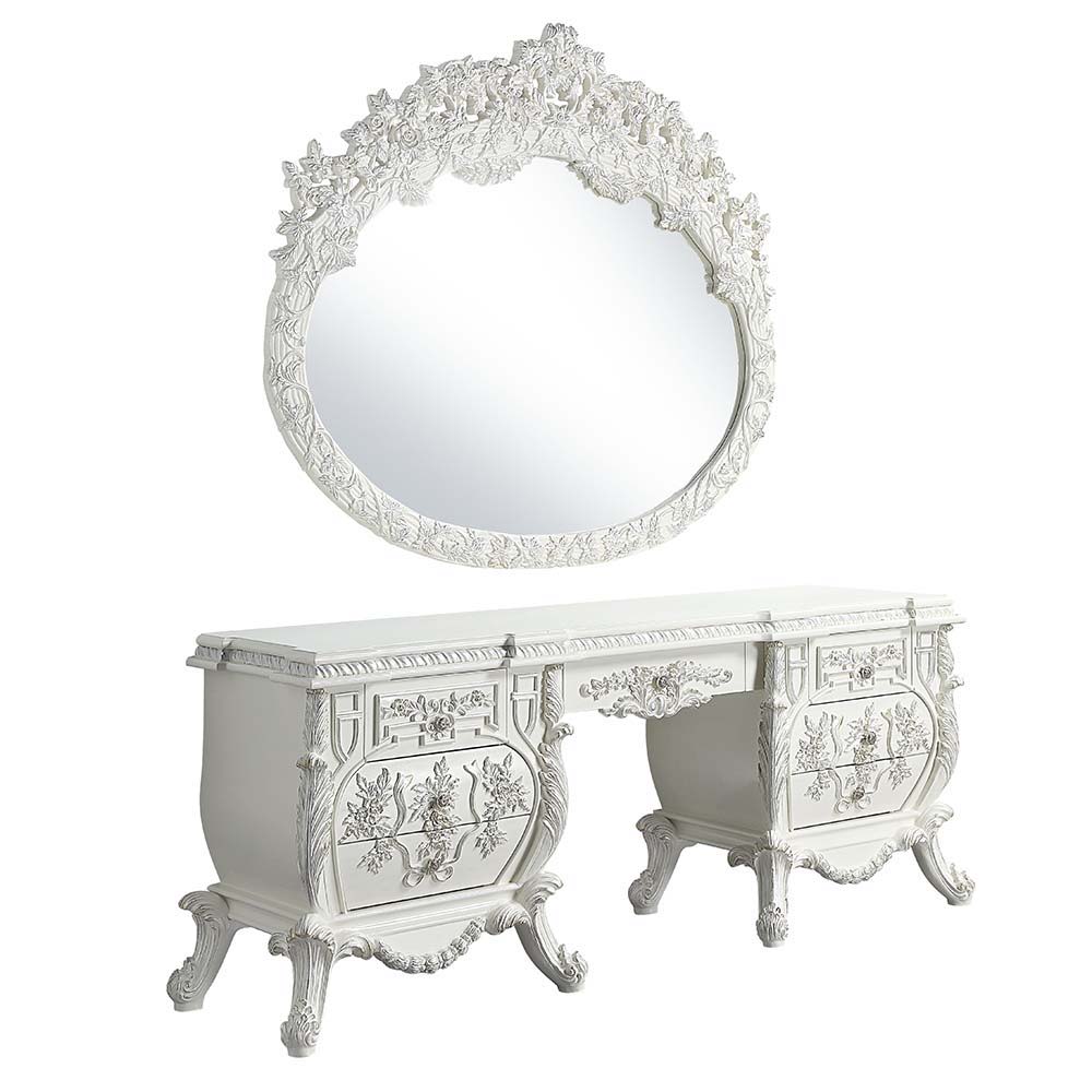 Vanaheim - Vanity Desk - Antique White Finish - Urban Living Furniture (Los Angeles, CA)