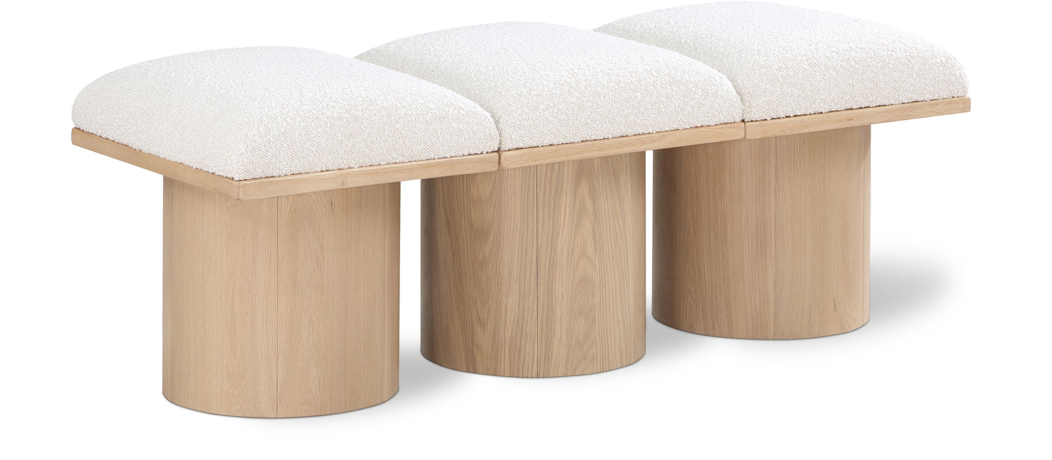 Pavilion - 3 Piece Modular Bench With Natural Base - Urban Living Furniture (Los Angeles, CA)