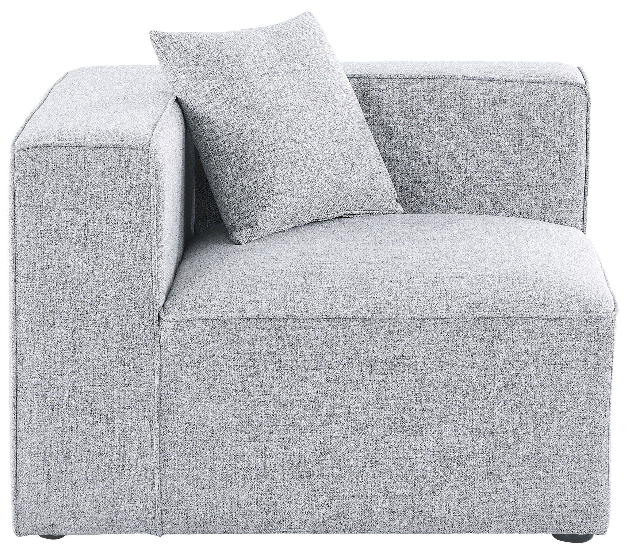 Cube - Linen Corner Chair - Urban Living Furniture (Los Angeles, CA)