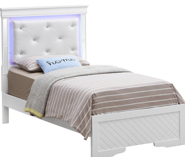 Bed With LED Light Accents Headboard - Urban Living Furniture (Los Angeles, CA)