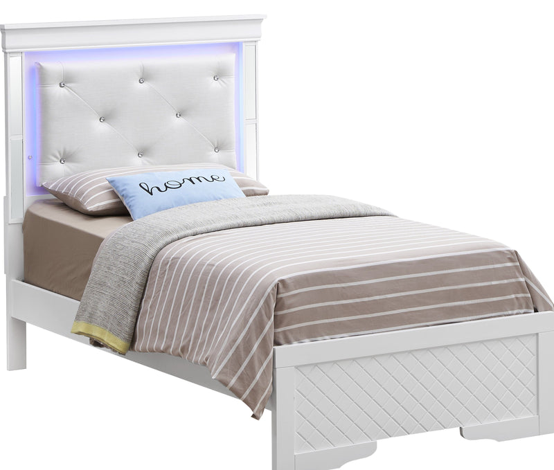Bed With LED Light Accents Headboard - Urban Living Furniture (Los Angeles, CA)
