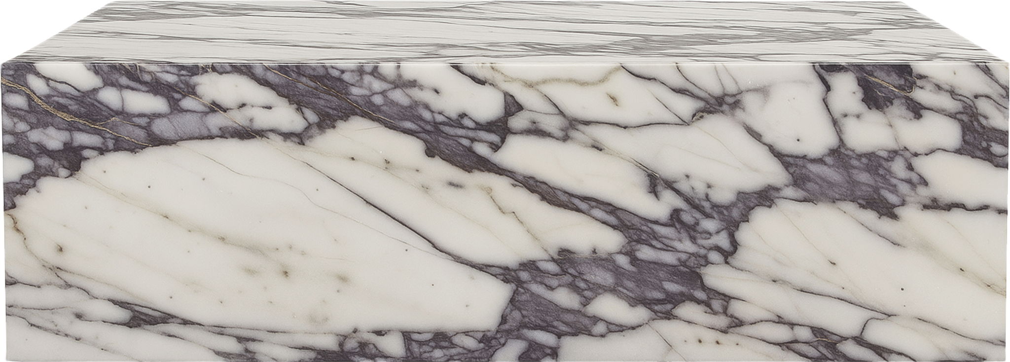 Bolzano - Marble Coffee Table - White / Gray