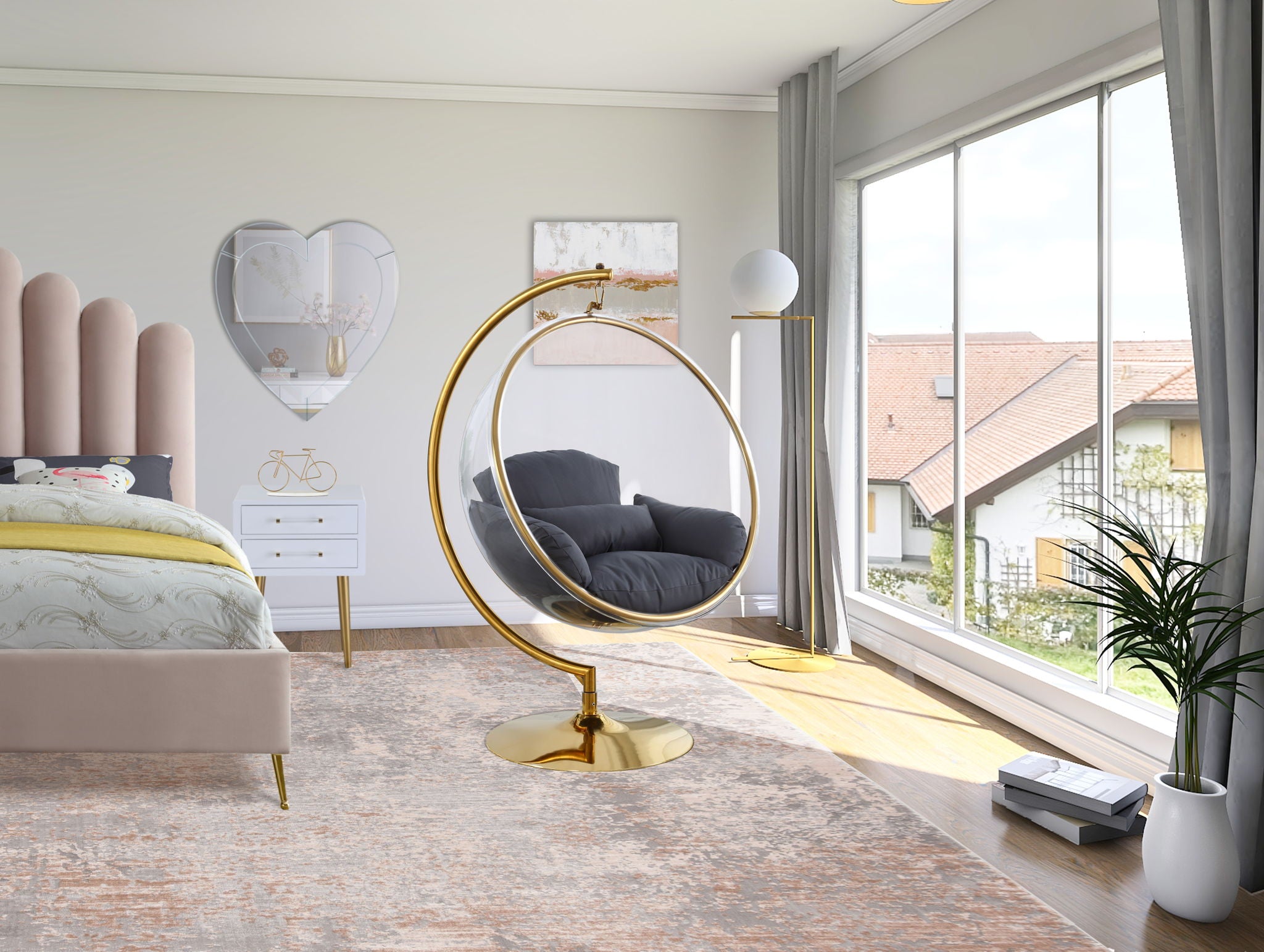 Luna - Swing Bubble Accent Chair - Urban Living Furniture (Los Angeles, CA)