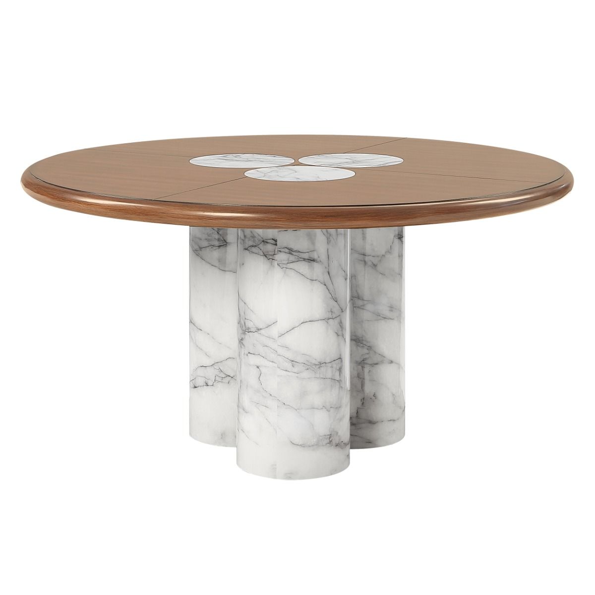 Harvey - Round Dining Table - Brown - Urban Living Furniture (Los Angeles, CA)