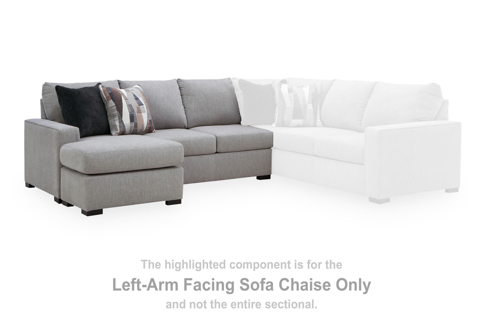 Lakepoint - LAF Sofa Chaise - Nickel - Urban Living Furniture (Los Angeles, CA)
