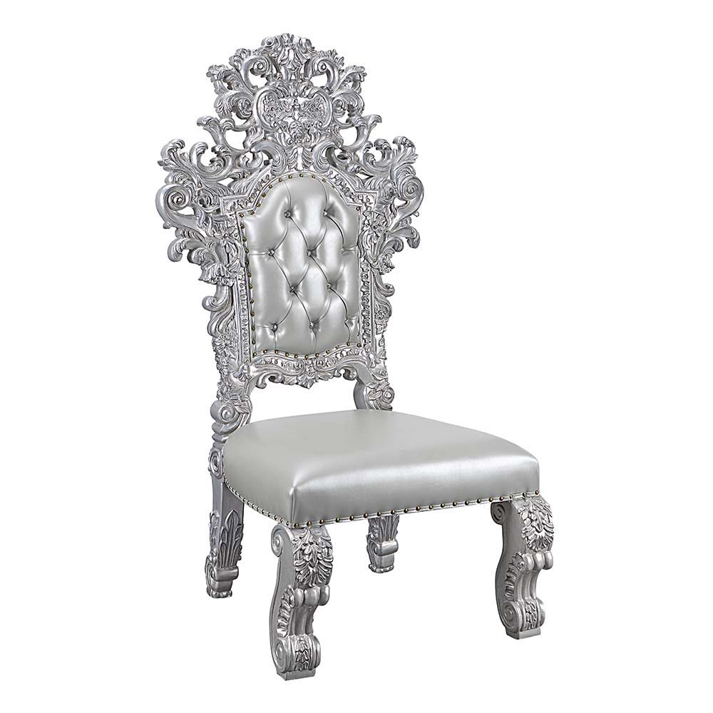 Valkyrie - Side Chair (Set of 2) - Antique Platinum - Urban Living Furniture (Los Angeles, CA)