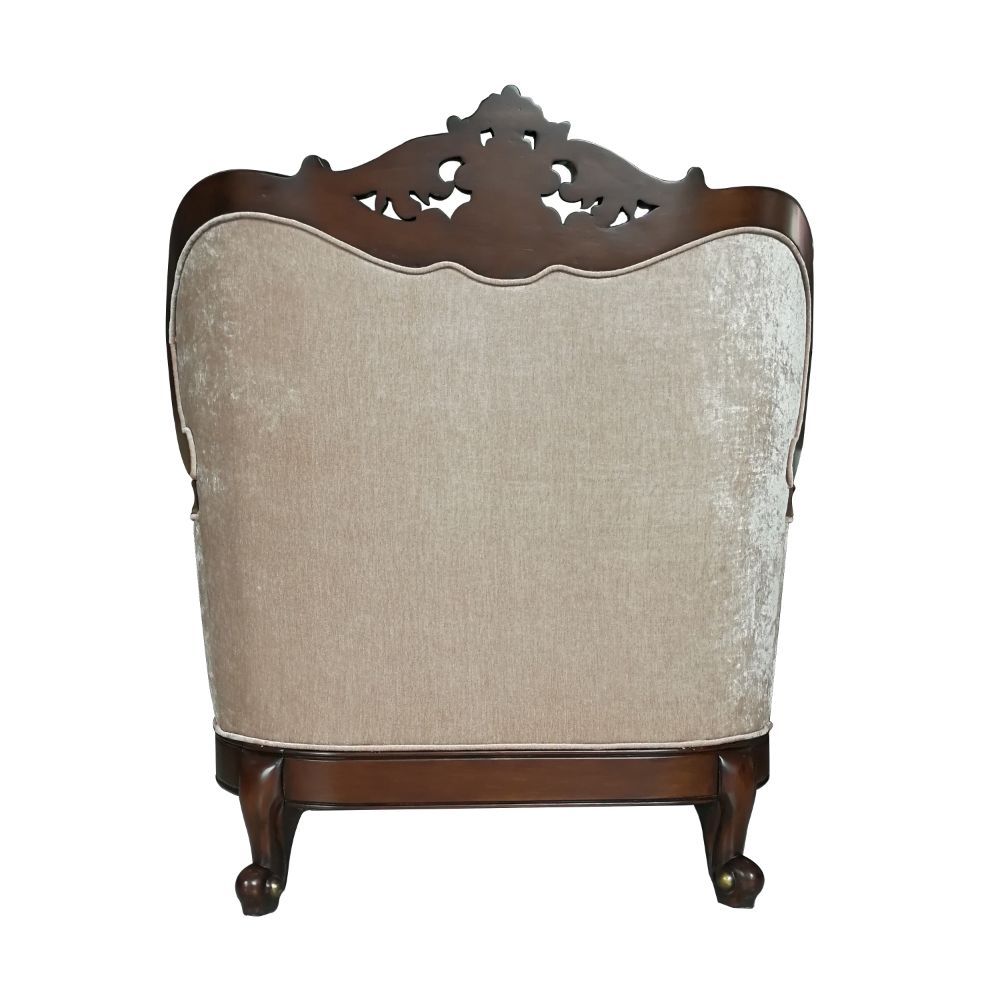 Devayne - Chair - Fabric & Dark Walnut - Urban Living Furniture (Los Angeles, CA)