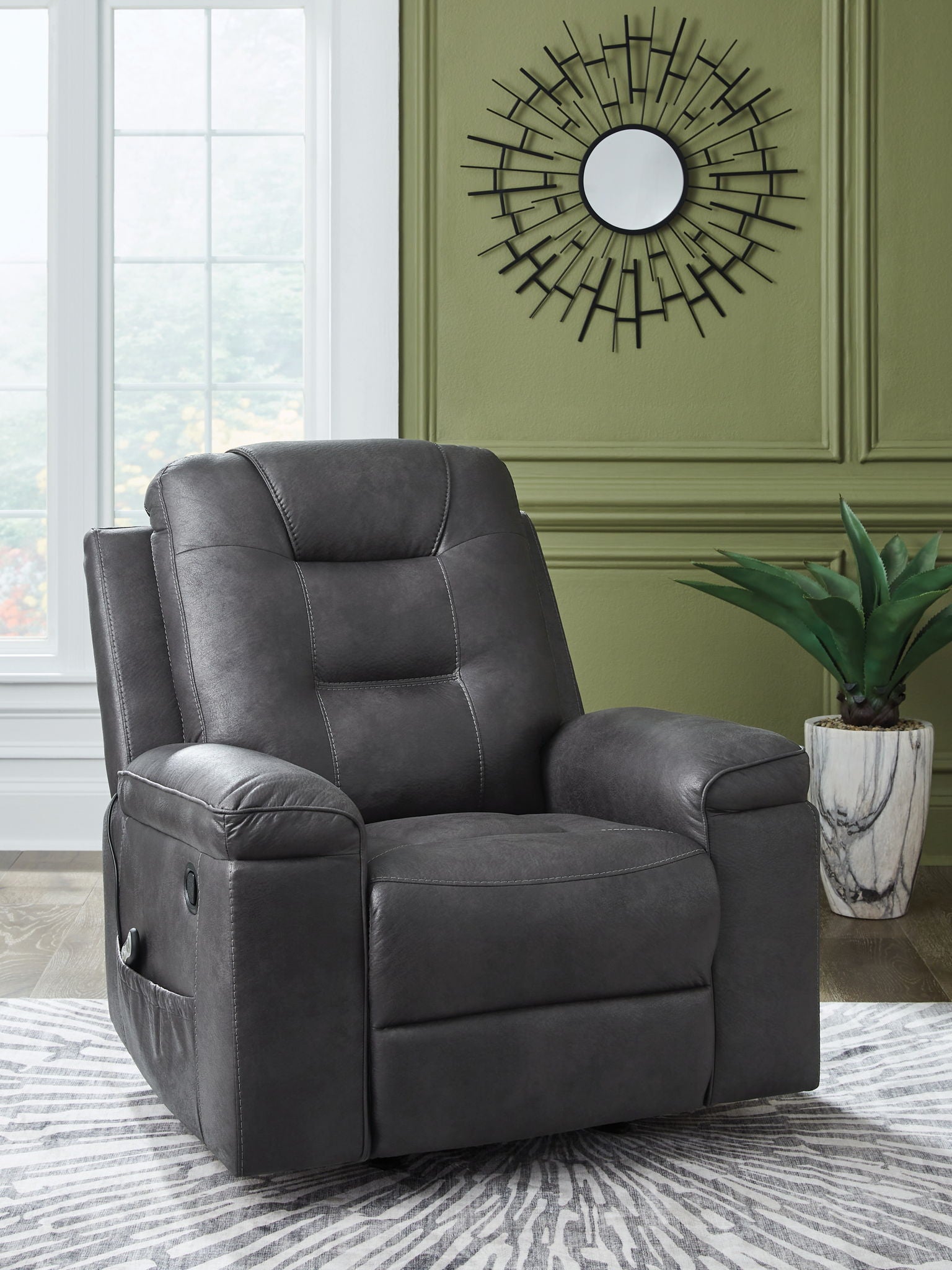 Stockworth - Granite - Rocker Recliner - Urban Living Furniture (Los Angeles, CA)