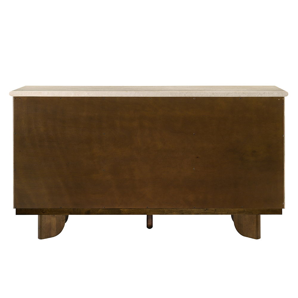 Kasha - Server With Marble Top Top - Vintage Oak