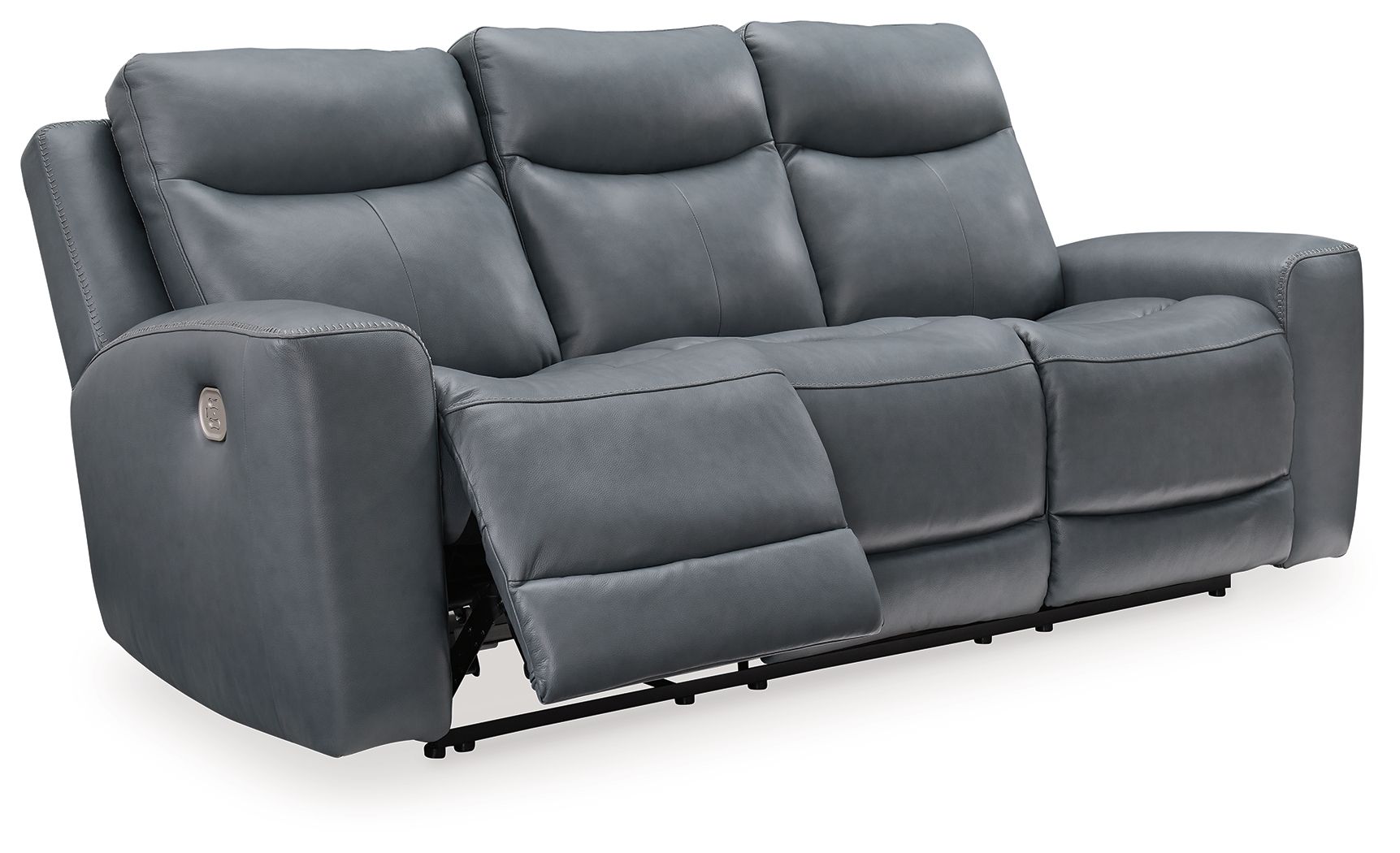 Mindanao - 2 Pc. - Power Reclining Sofa, Power Reclining Loveseat with Console - Steel - Urban Living Furniture (Los Angeles, CA)