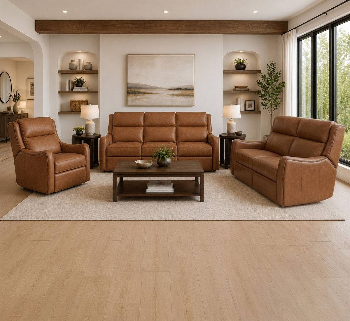 Channing - Power Zero Gravity Loveseat P3 - Renaissance Cinnamon