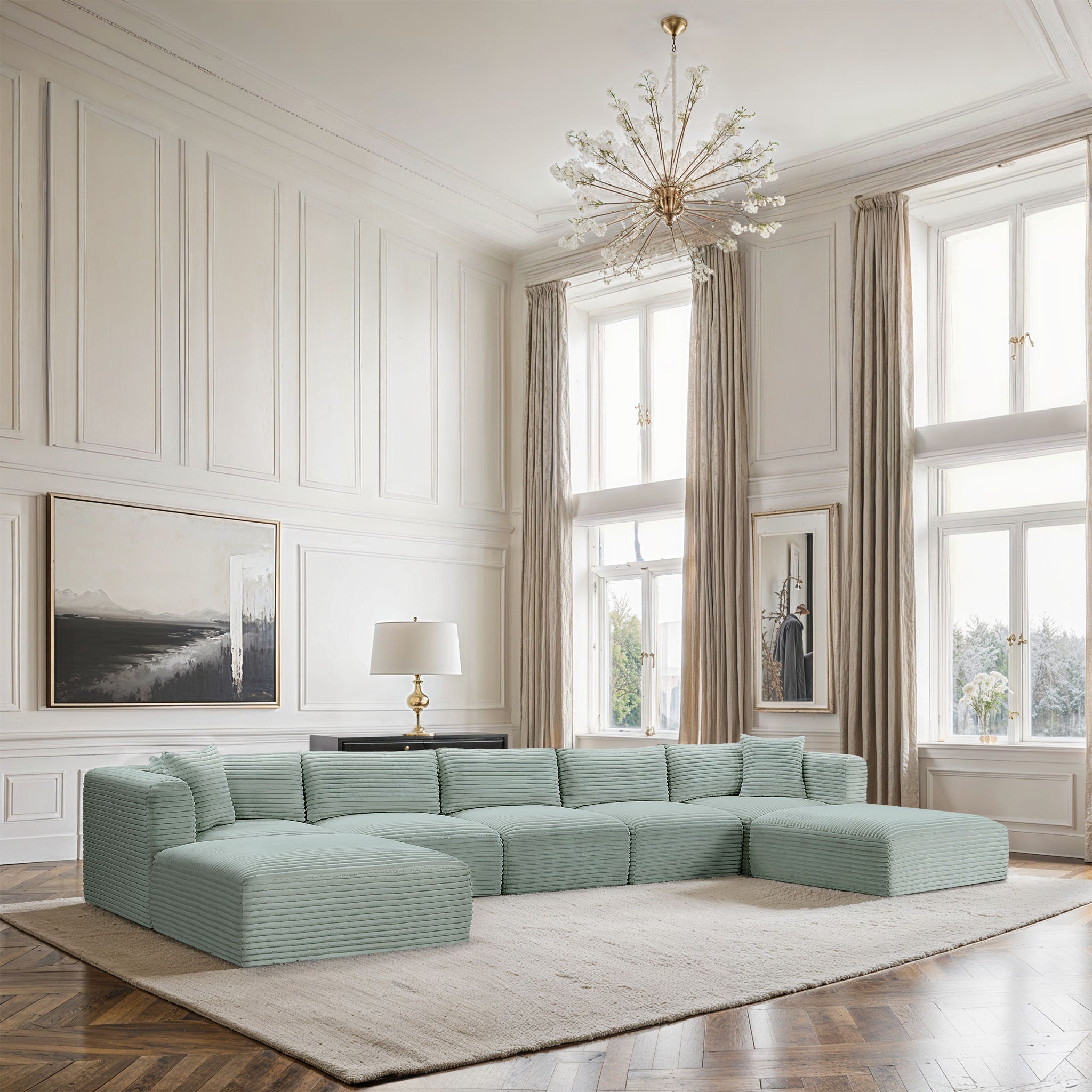 Shaggy - 7 Piece Modular Sectional With 2 Ottomans - Urban Living Furniture (Los Angeles, CA)