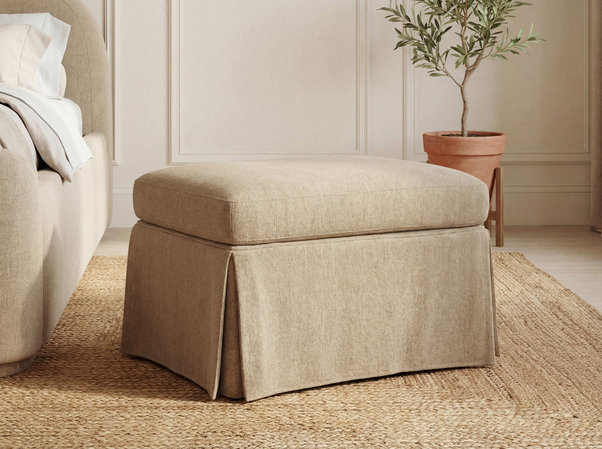 Somerset Colton - Upholstered Storage Ottoman - Sourdough