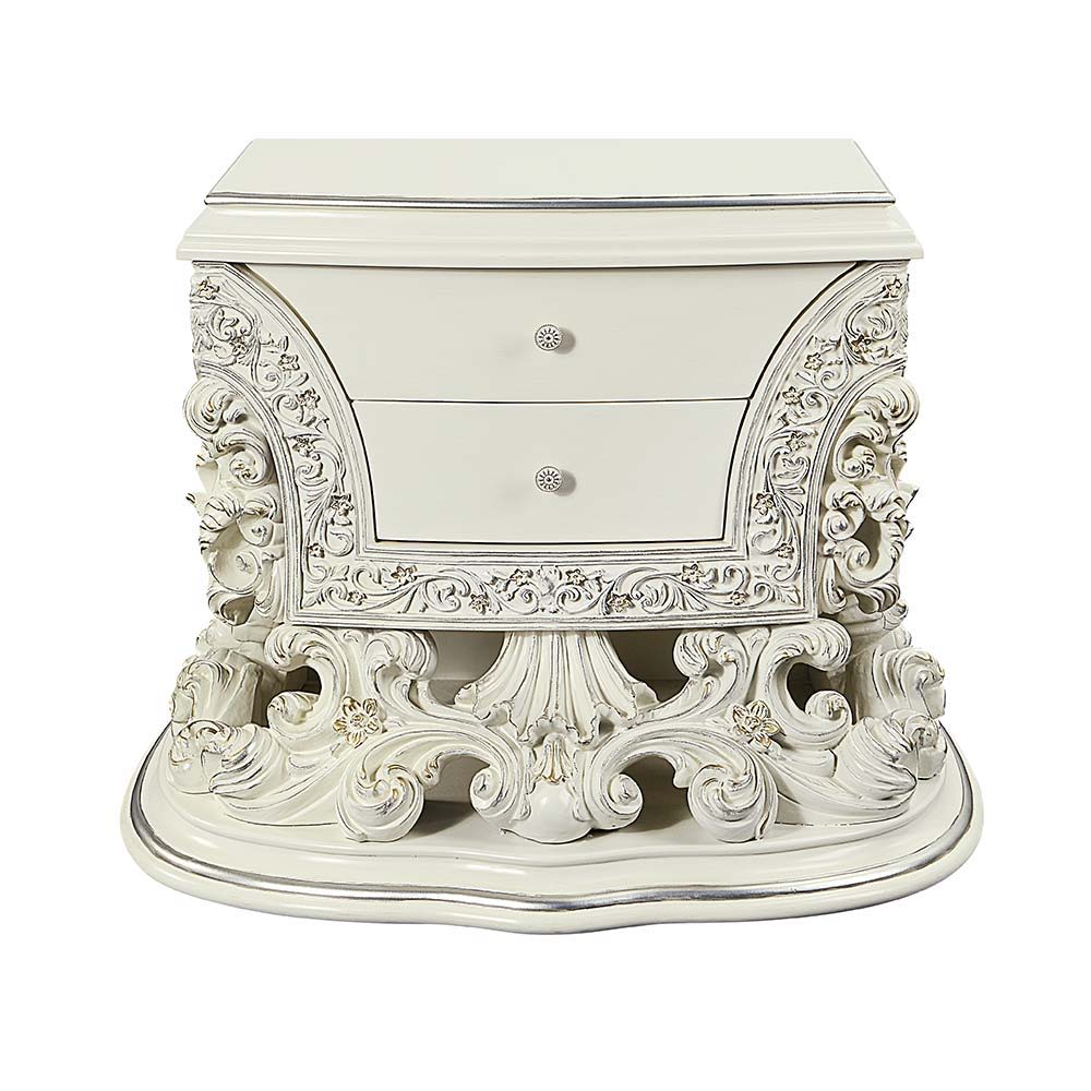 Adara - Nightstand - Antique White Finish - Urban Living Furniture (Los Angeles, CA)