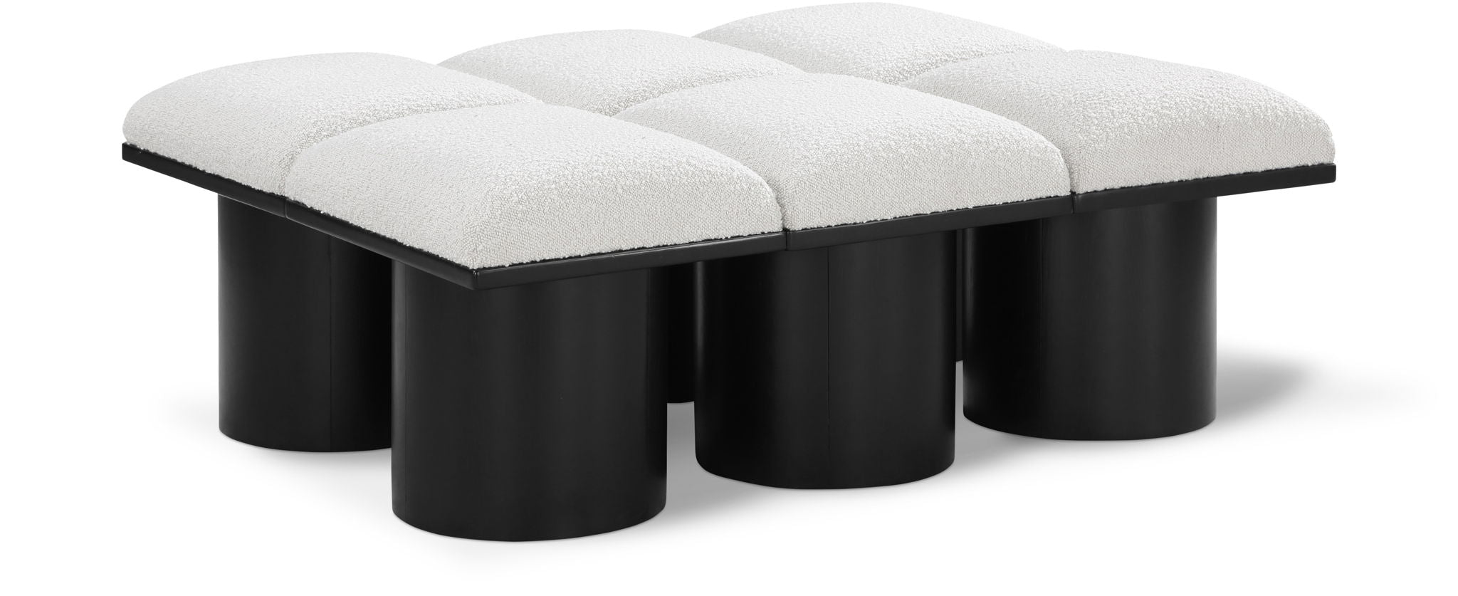 Pavilion - 6 Piece Modular Bench With Black Base - Urban Living Furniture (Los Angeles, CA)