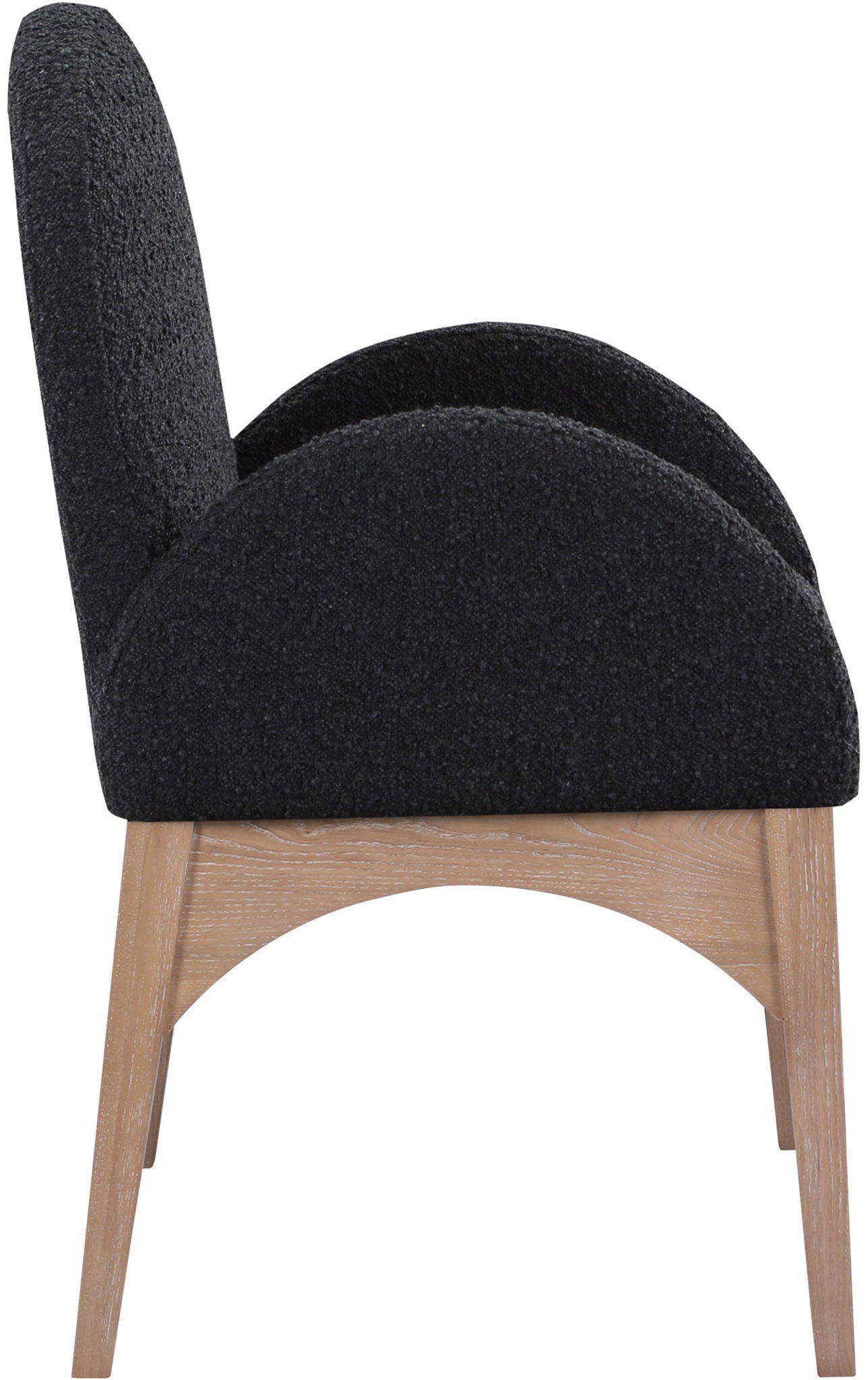 Waldorf - Boucle Dining Arm Chair With Natural Legs - Urban Living Furniture (Los Angeles, CA)