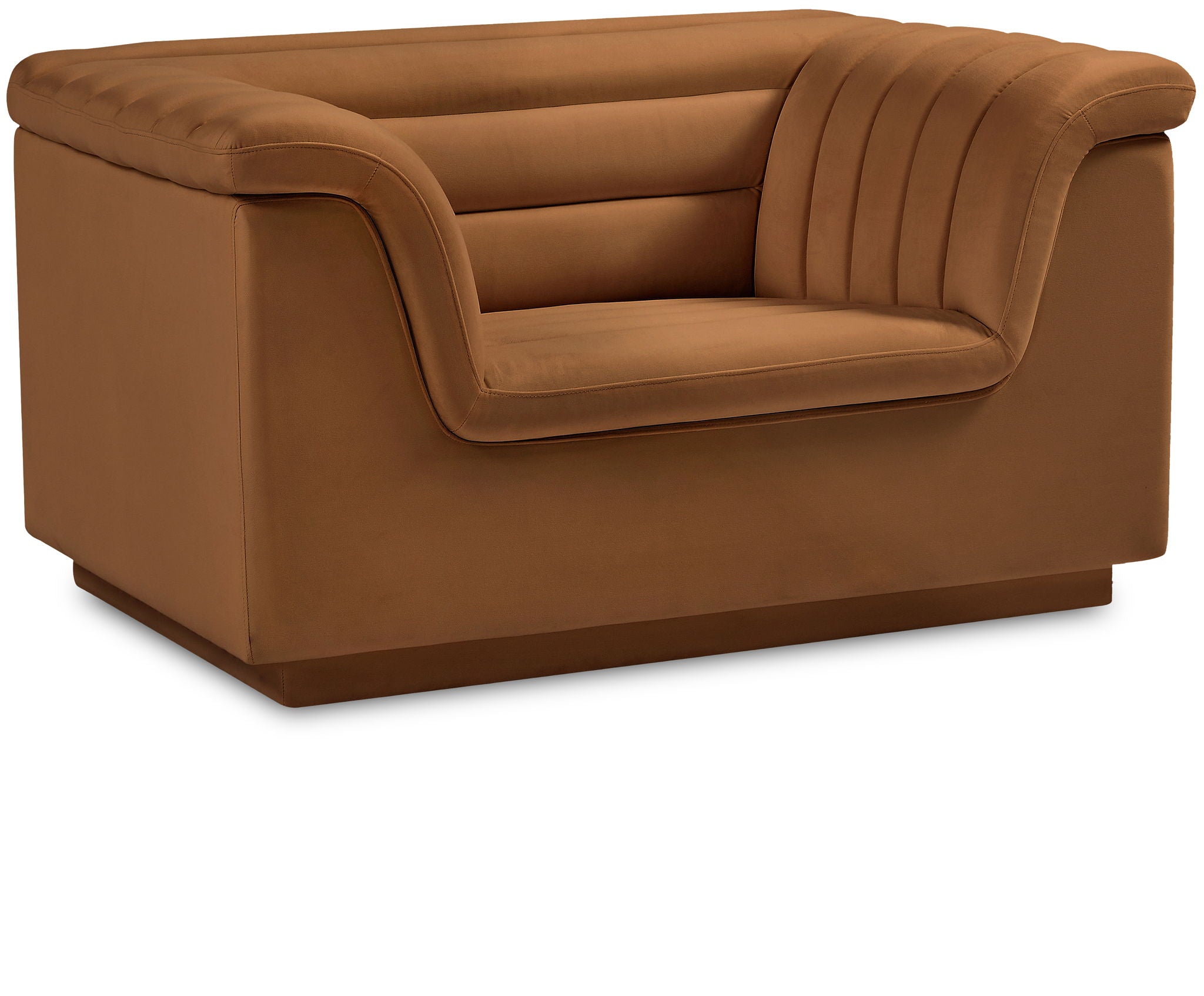 Cascade - Velvet Chair - Saddle - Urban Living Furniture (Los Angeles, CA)