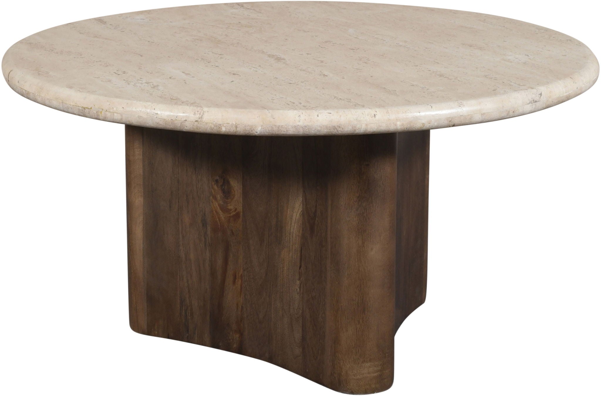 Pietra - Travertine And Mango Wood Table - Urban Living Furniture (Los Angeles, CA)