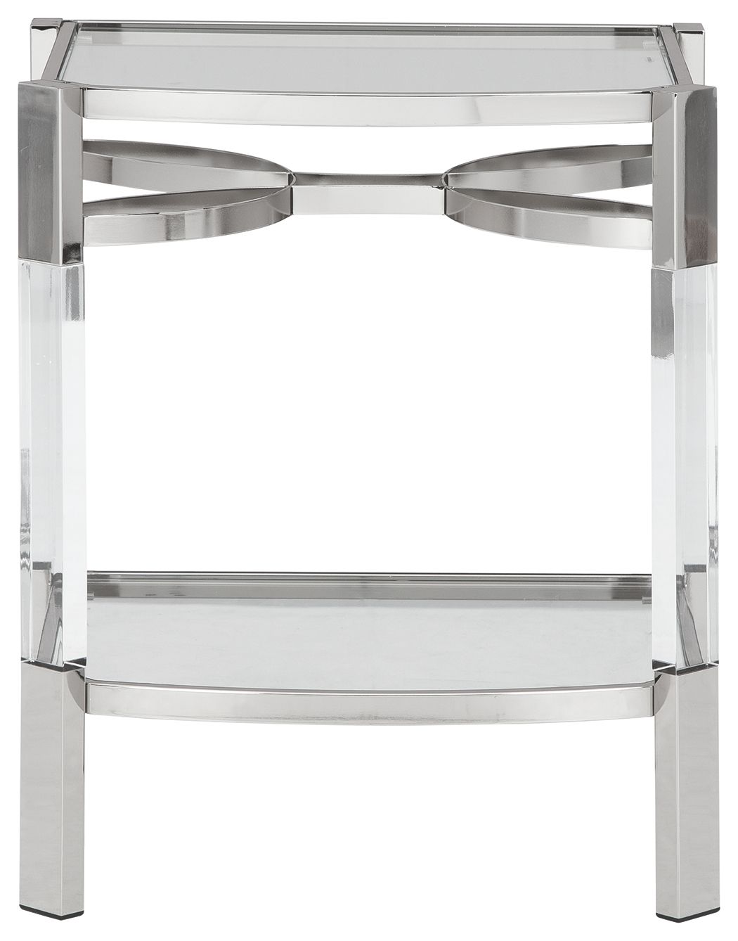 Chaseton - Clear / Silver Finish - Accent Table - Urban Living Furniture (Los Angeles, CA)