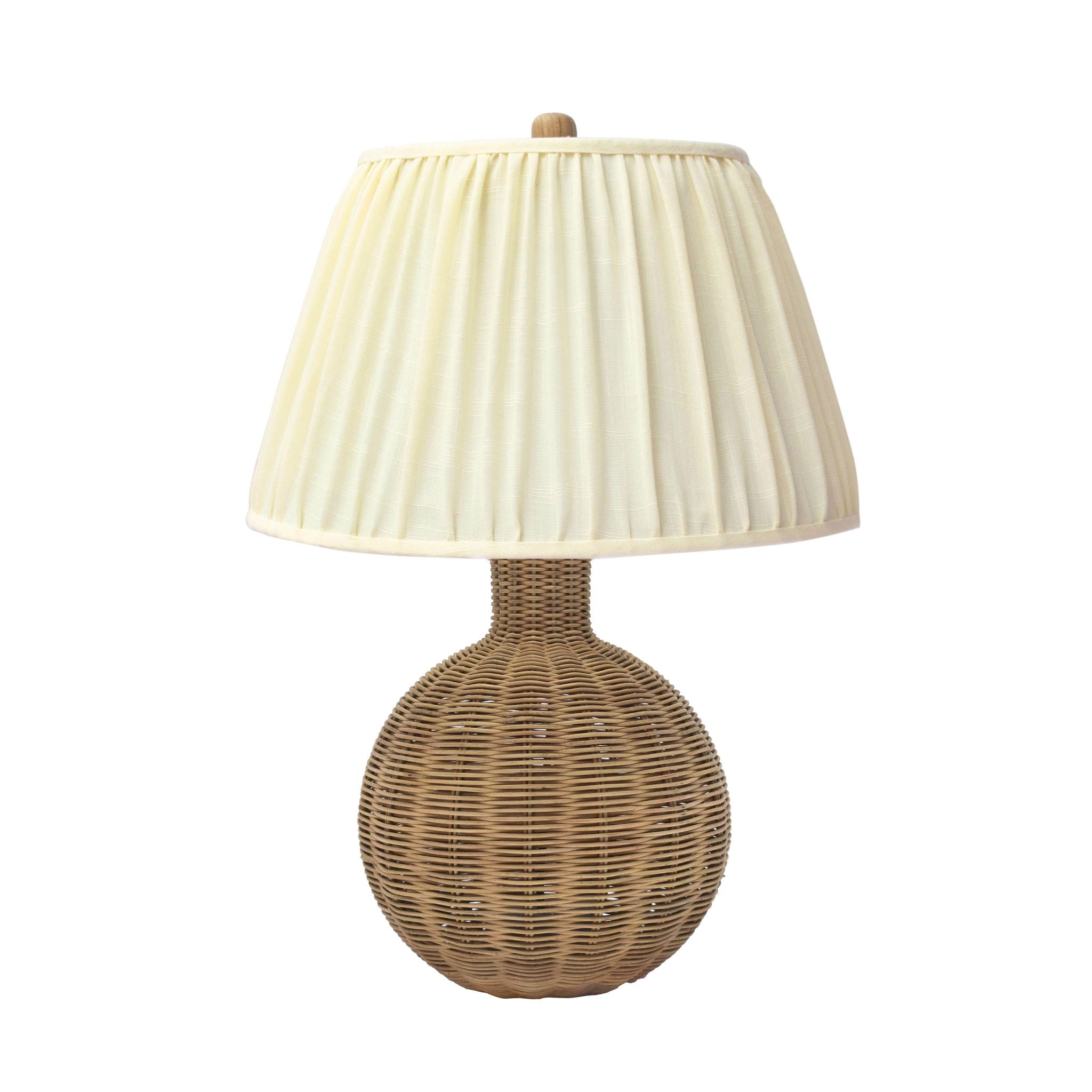 Pallora - Rattan Table Lamp - Cream & Natural - Urban Living Furniture (Los Angeles, CA)