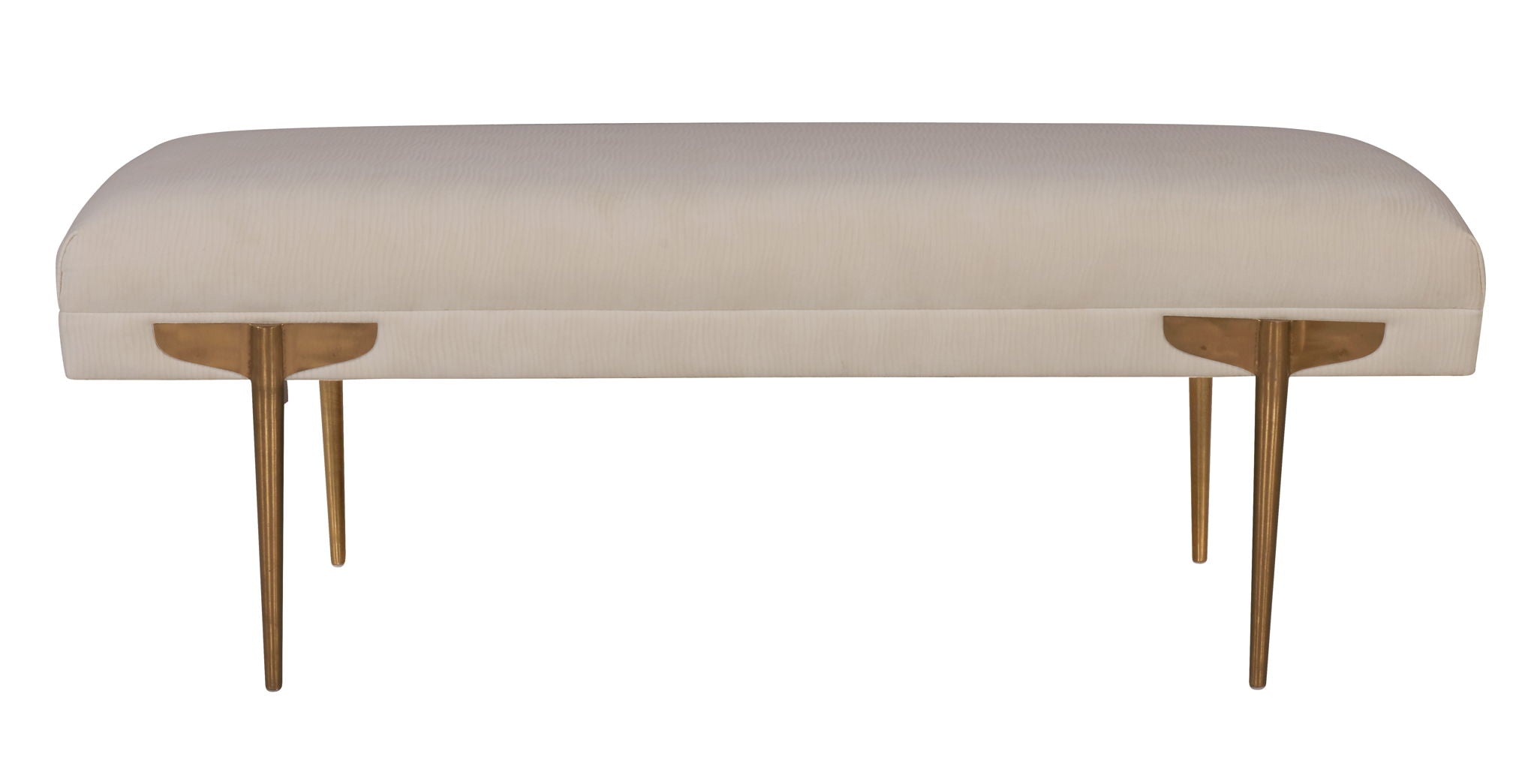 Brno - Waived Velvet Bench - Urban Living Furniture (Los Angeles, CA)