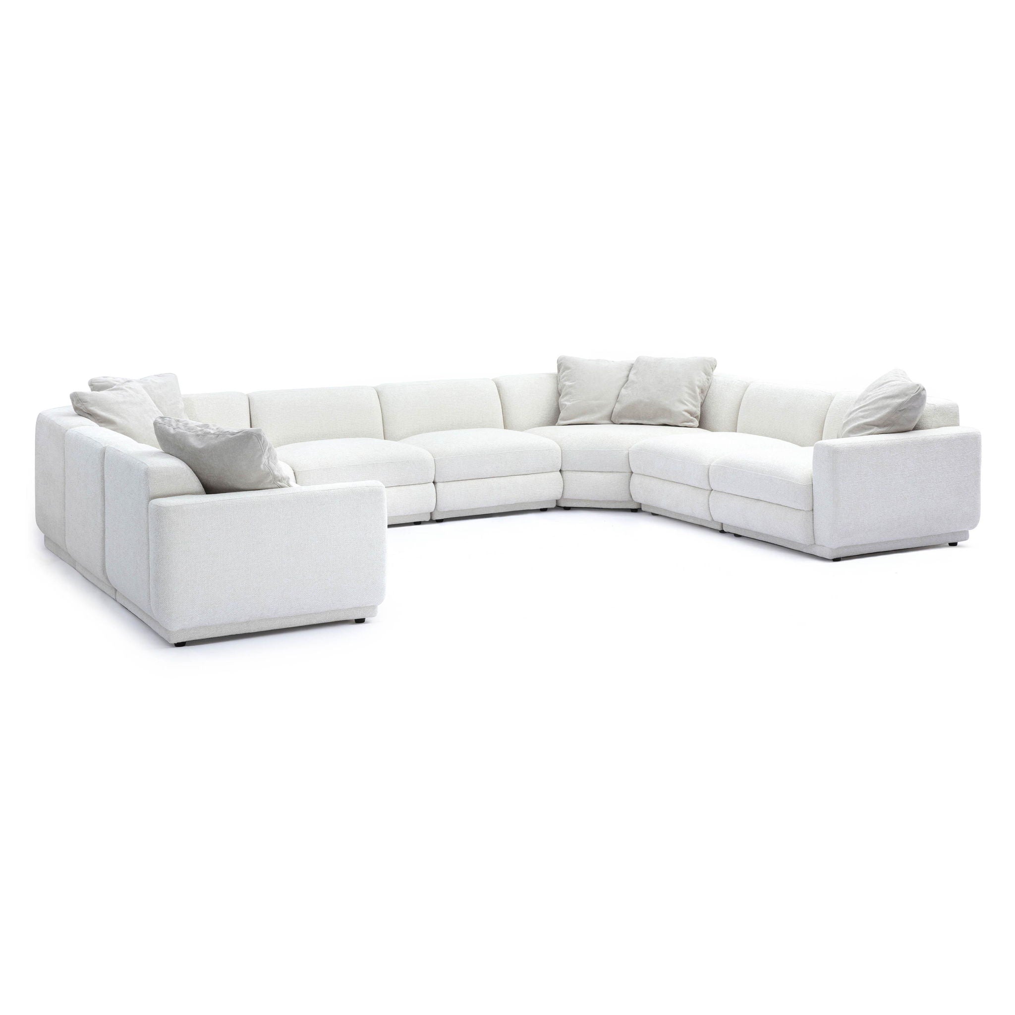 Perry - Modular Large U-Sectional - Cream - Urban Living Furniture (Los Angeles, CA)