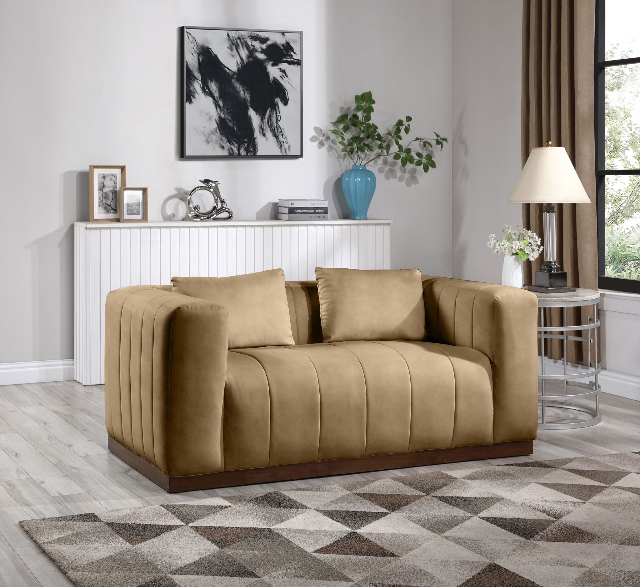 Mallina - Loveseat - Tan - Urban Living Furniture (Los Angeles, CA)