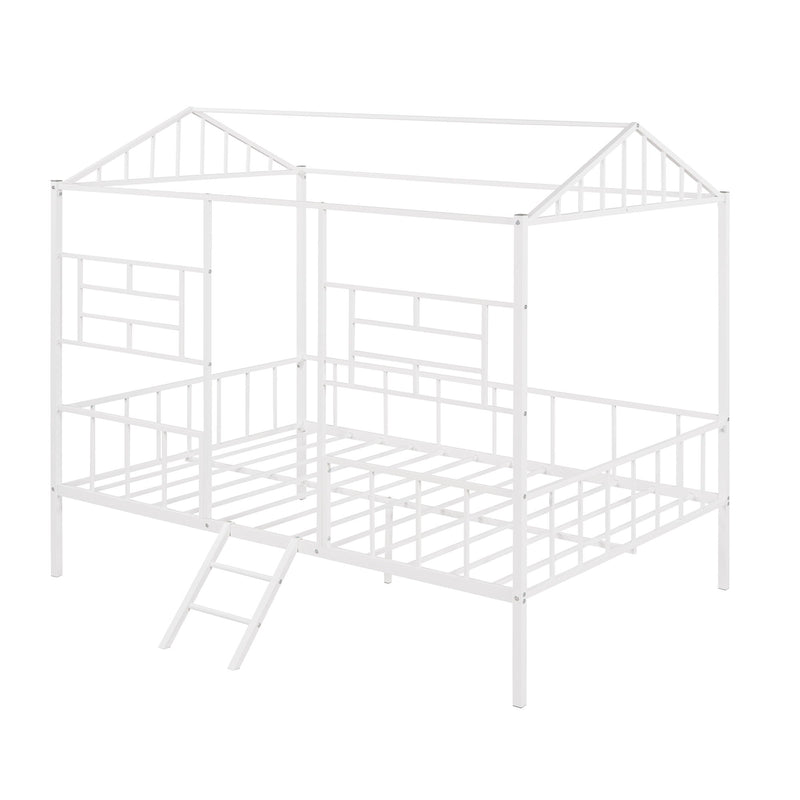 House Bed Frame With Slatted Support, No Box Spring Needed