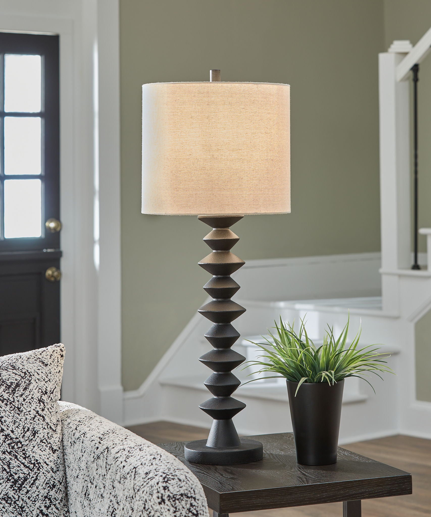 Luanndon - Black - Poly Buffet Lamp - Urban Living Furniture (Los Angeles, CA)