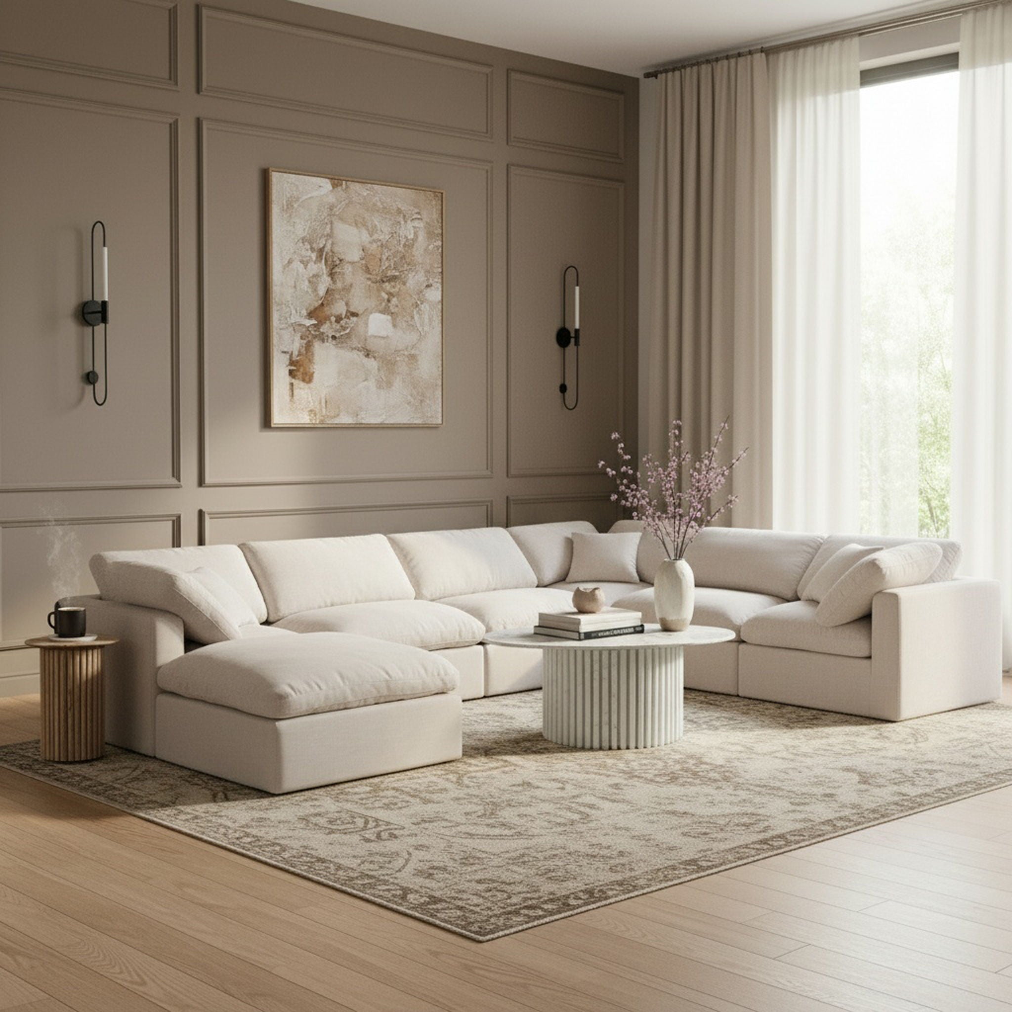 Indulge - Linen 7 Piece Modular Sectional - Urban Living Furniture (Los Angeles, CA)