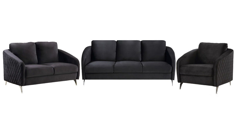 Sofia - Velvet Fabric Living Room Set - Urban Living Furniture (Los Angeles, CA)