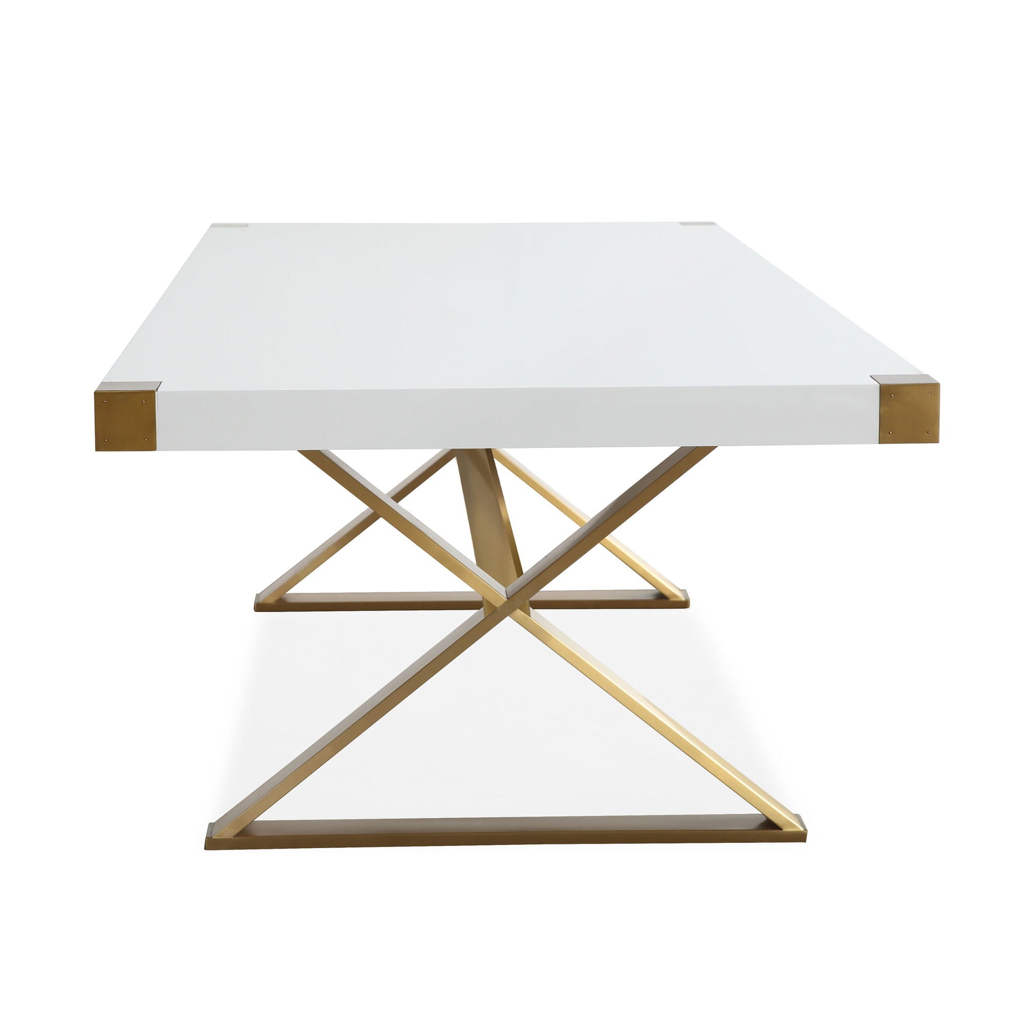 Adeline - Lacquer Dining Table - White - Urban Living Furniture (Los Angeles, CA)