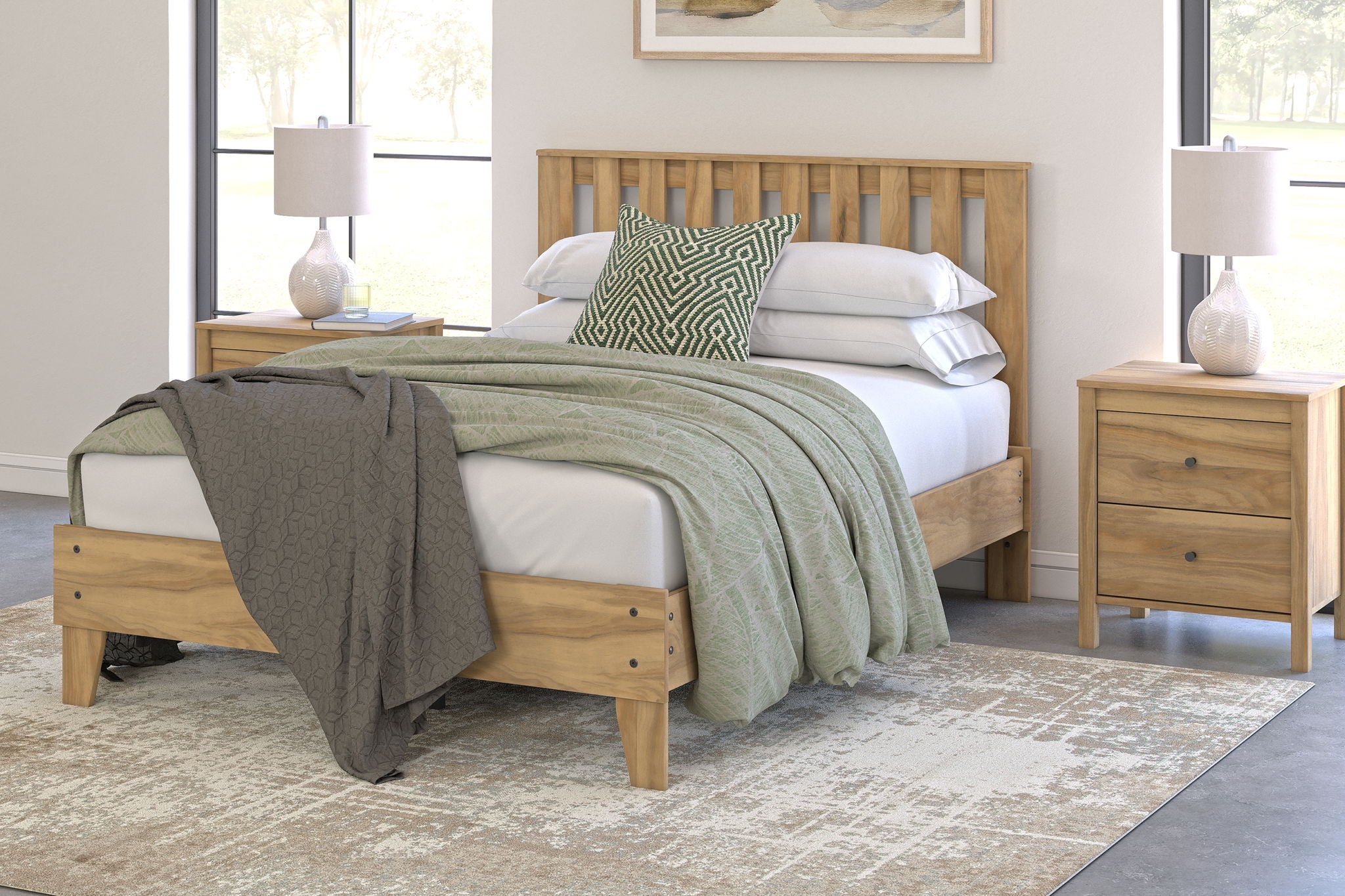 Bermacy - Platform Panel Bed - Urban Living Furniture (Los Angeles, CA)