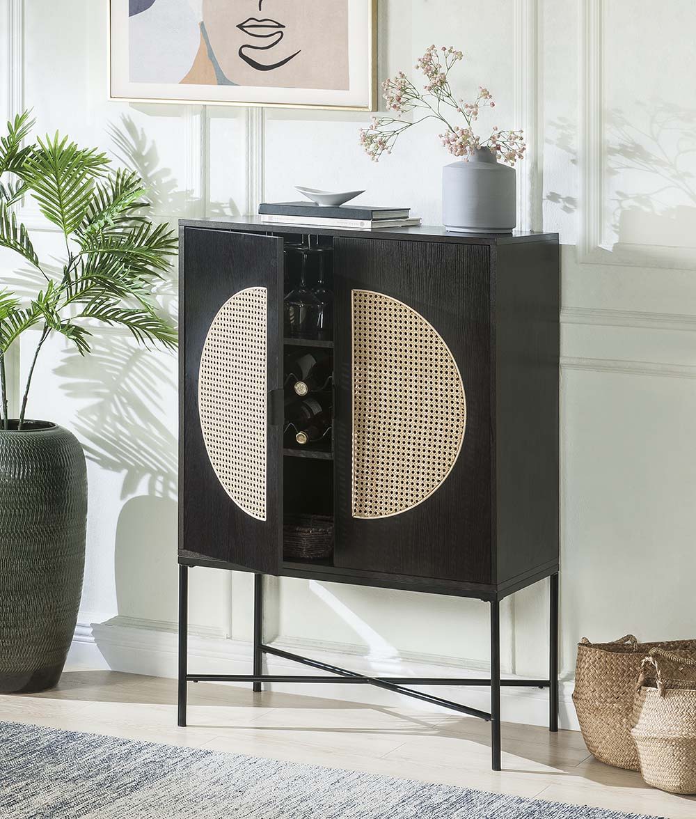 Colson - Wine Cabinet - Black Finish - Urban Living Furniture (Los Angeles, CA)