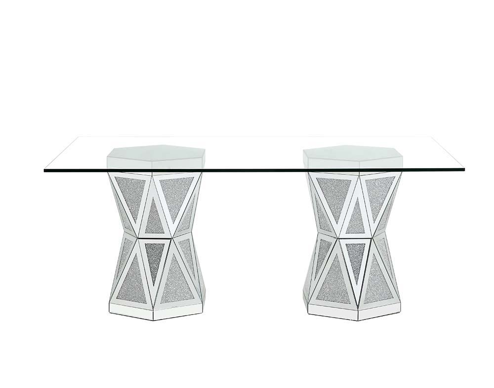 Noralie - Dining Table - Mirrored - Glass - Urban Living Furniture (Los Angeles, CA)