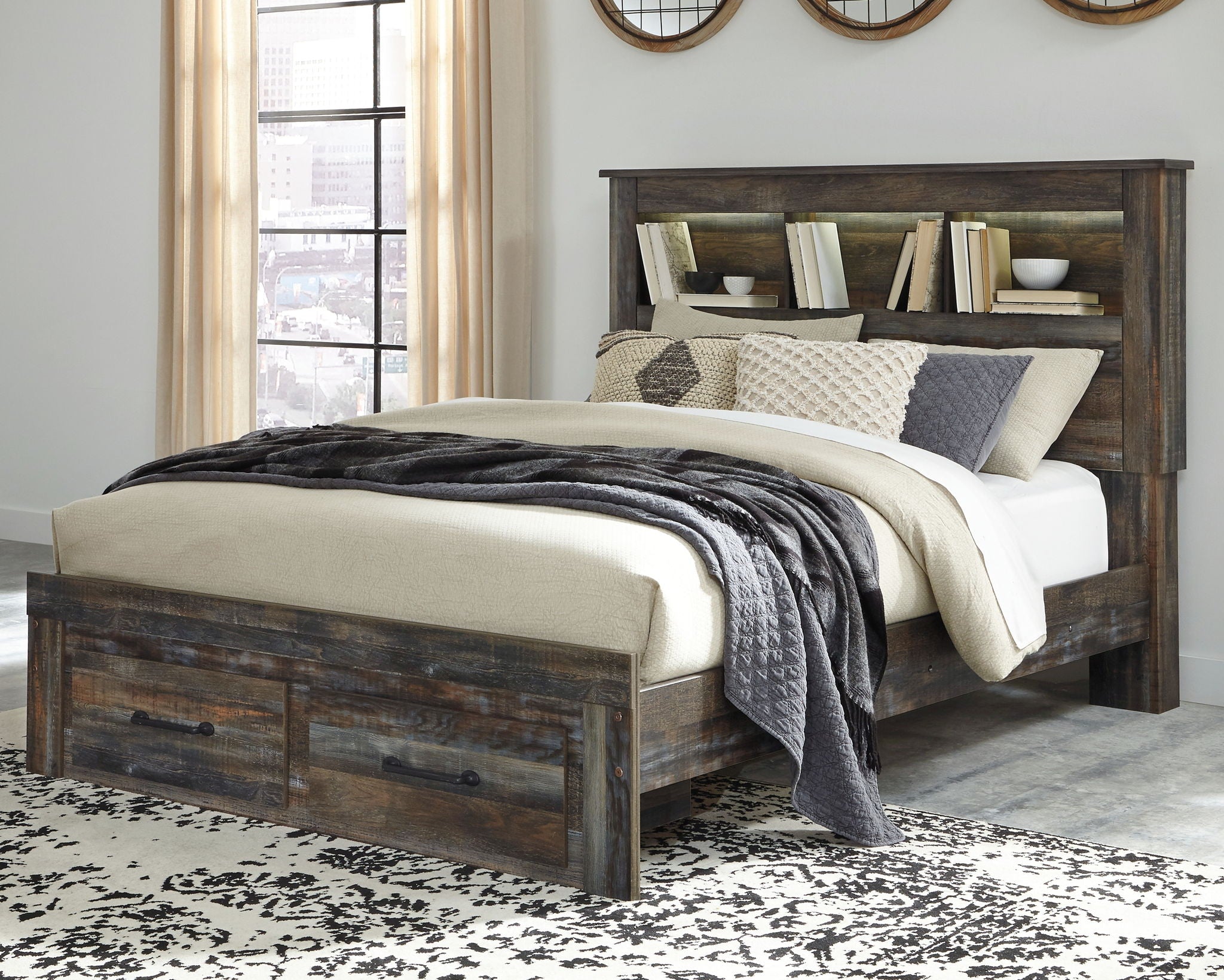 Drystan - Panel Bookcase Bed - Urban Living Furniture (Los Angeles, CA)