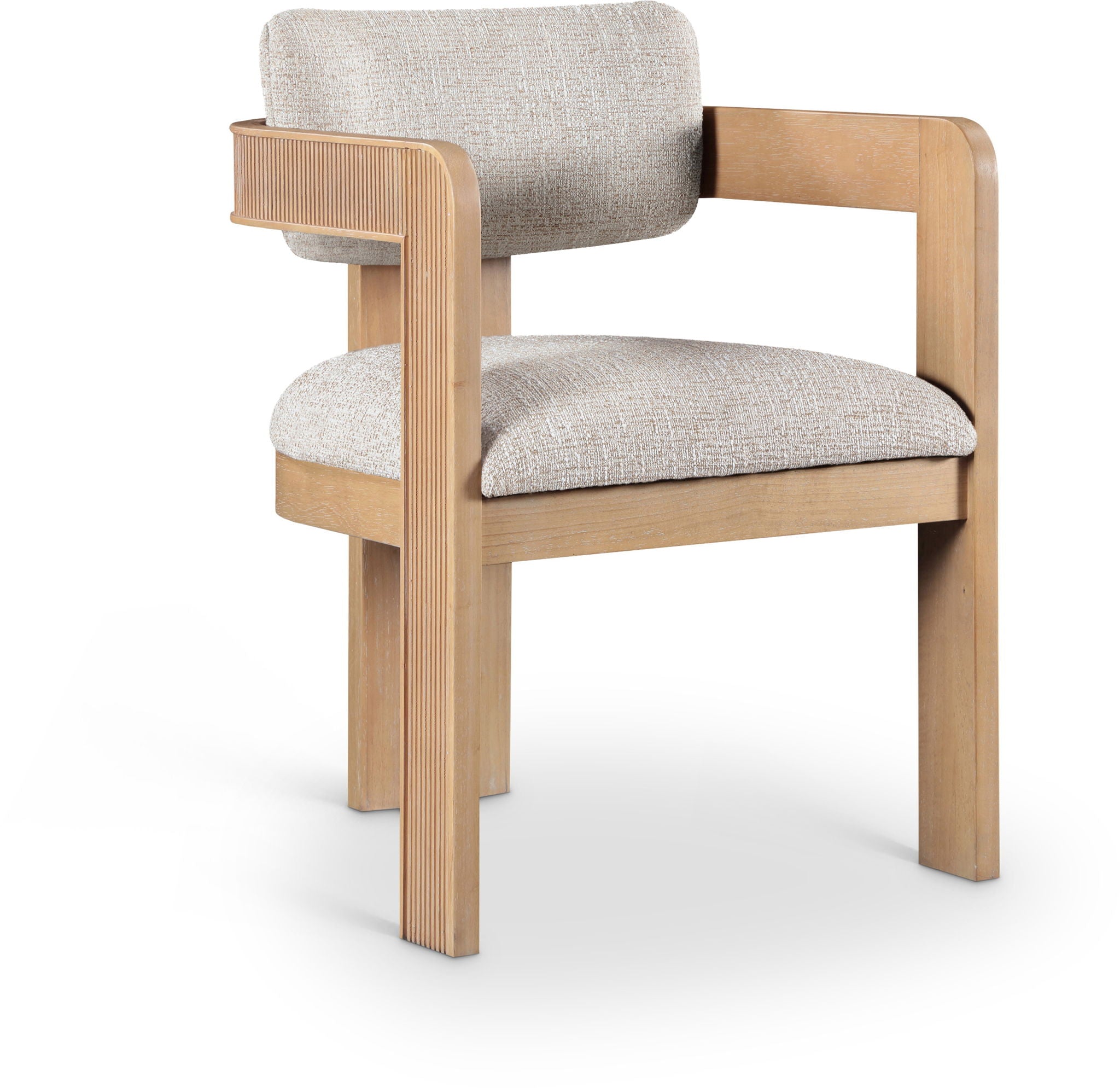 Sacha - Linen Dining Chair With Natural Base (Set of 2) - Urban Living Furniture (Los Angeles, CA)