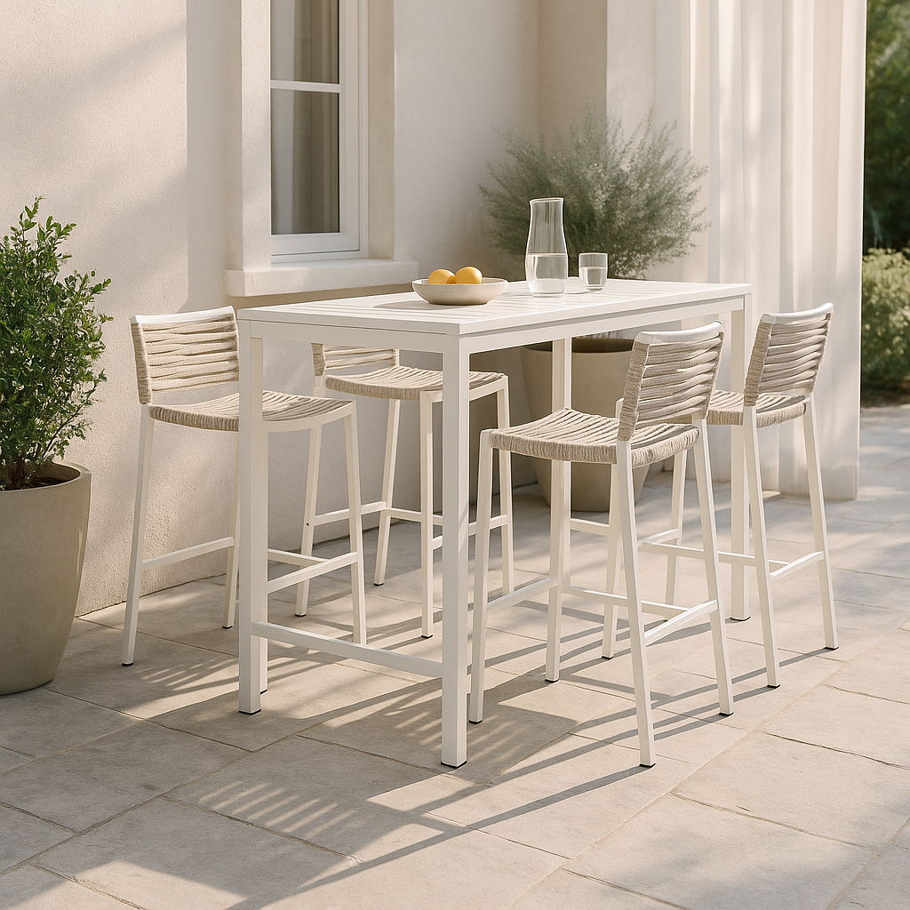 Maldives - Rope Outdoor Patio Bar Stool (Set of 2) - Urban Living Furniture (Los Angeles, CA)