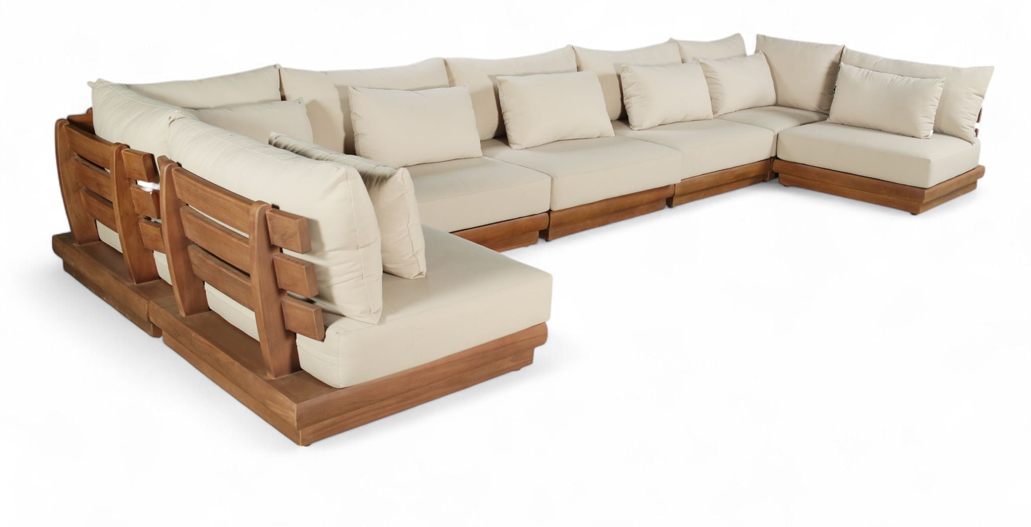 Mirella - 7 Piece Water Resistant Fabric Upholstered Outdoor Patio Modular Sectional - Urban Living Furniture (Los Angeles, CA)