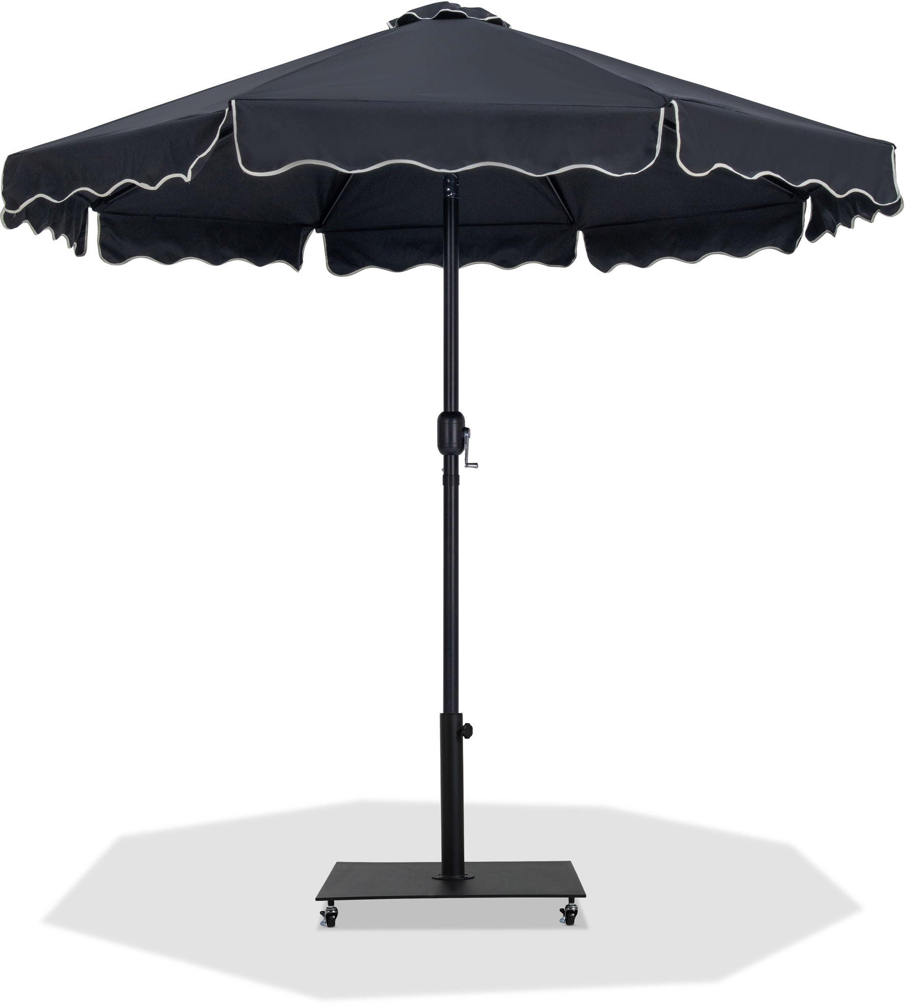 Amalfi - Aluminum Patio Umbrella - Black Base / Black Pole - Urban Living Furniture (Los Angeles, CA)